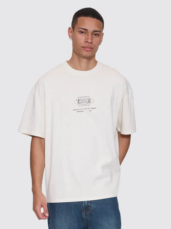 Fluid Thrills Box Fit Oversize Tee - Heritage White sold by Thrills