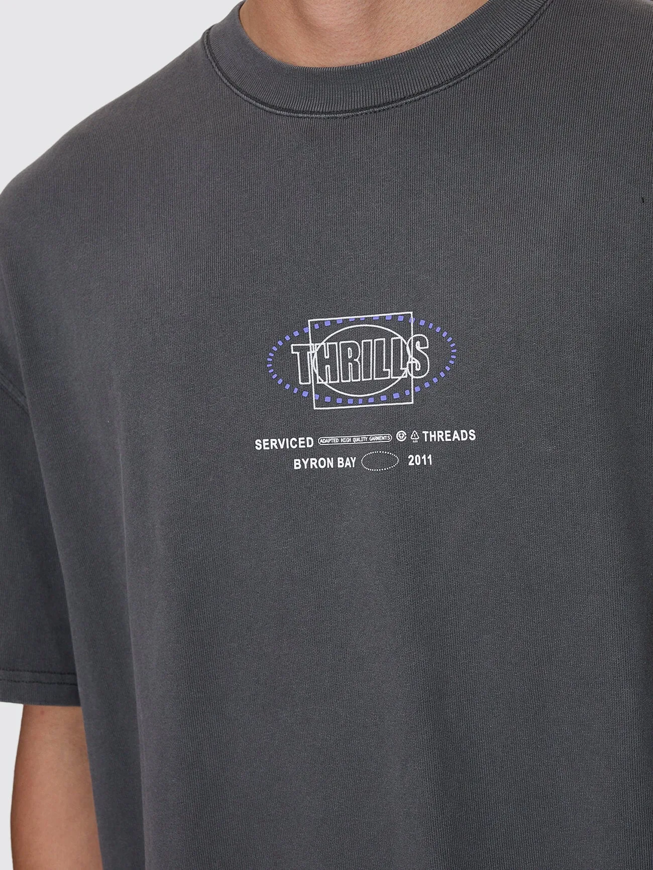 Fluid Thrills Box Fit Oversize Tee - Merch Black sold by Thrills product image thumbnail 4