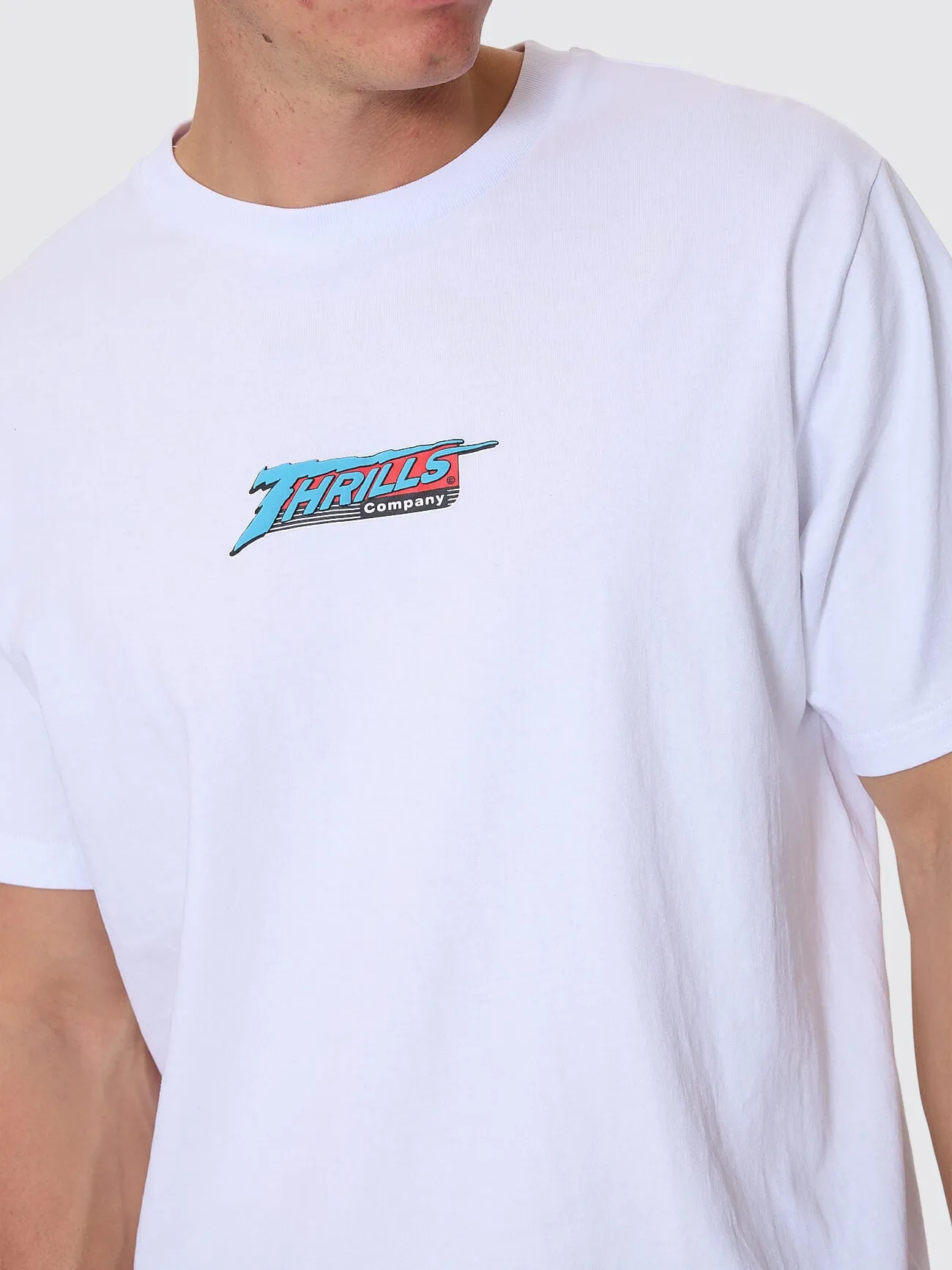Heavy Voltage Merch Fit Tee - White sold by Thrills product image thumbnail 2