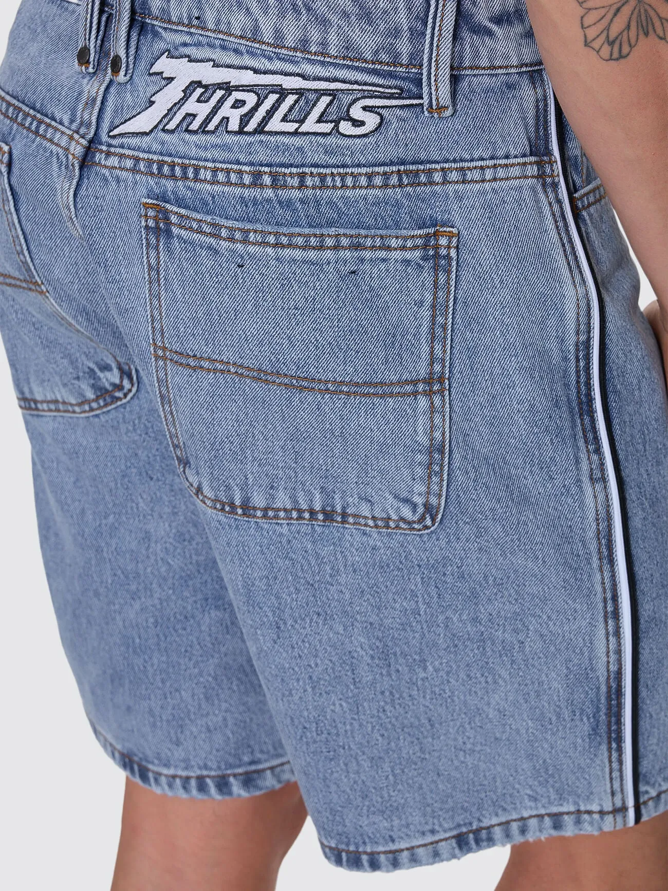 Heavy Voltage Slacker Relaxed Denim Short - Garage Blue sold by Thrills product image thumbnail 3
