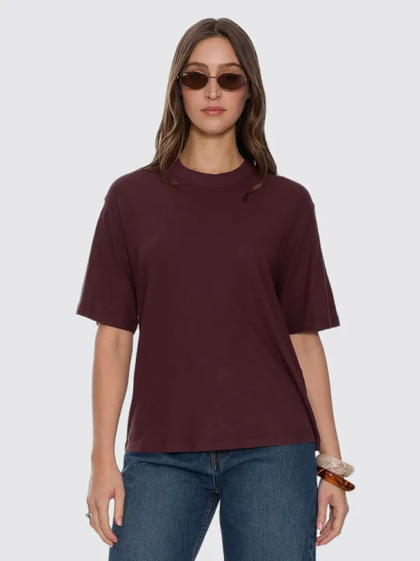 Hemp Square Tee - Bitter Chocolate made by Thrills