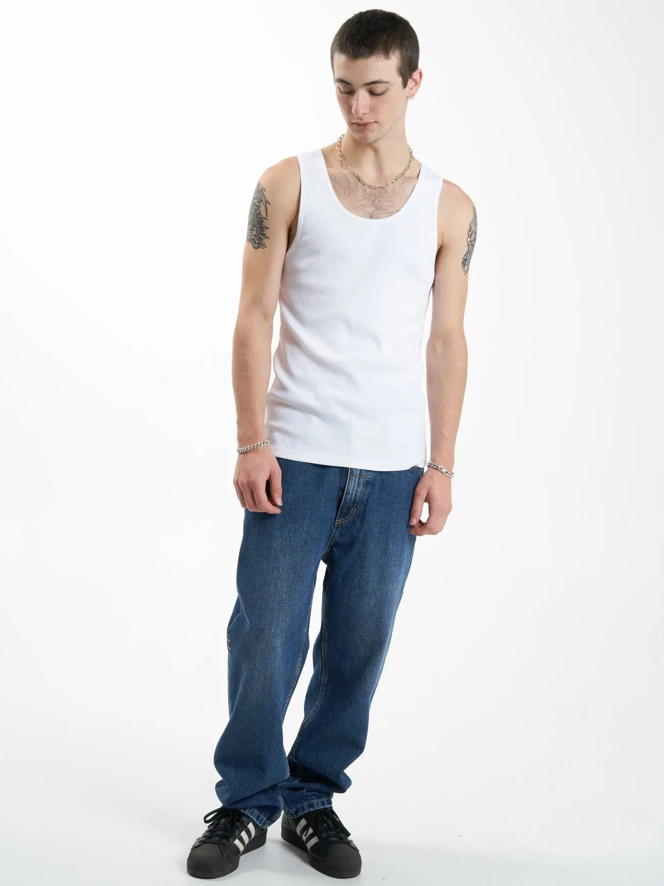Endless Rib Tank - White sold by Thrills product image thumbnail 5