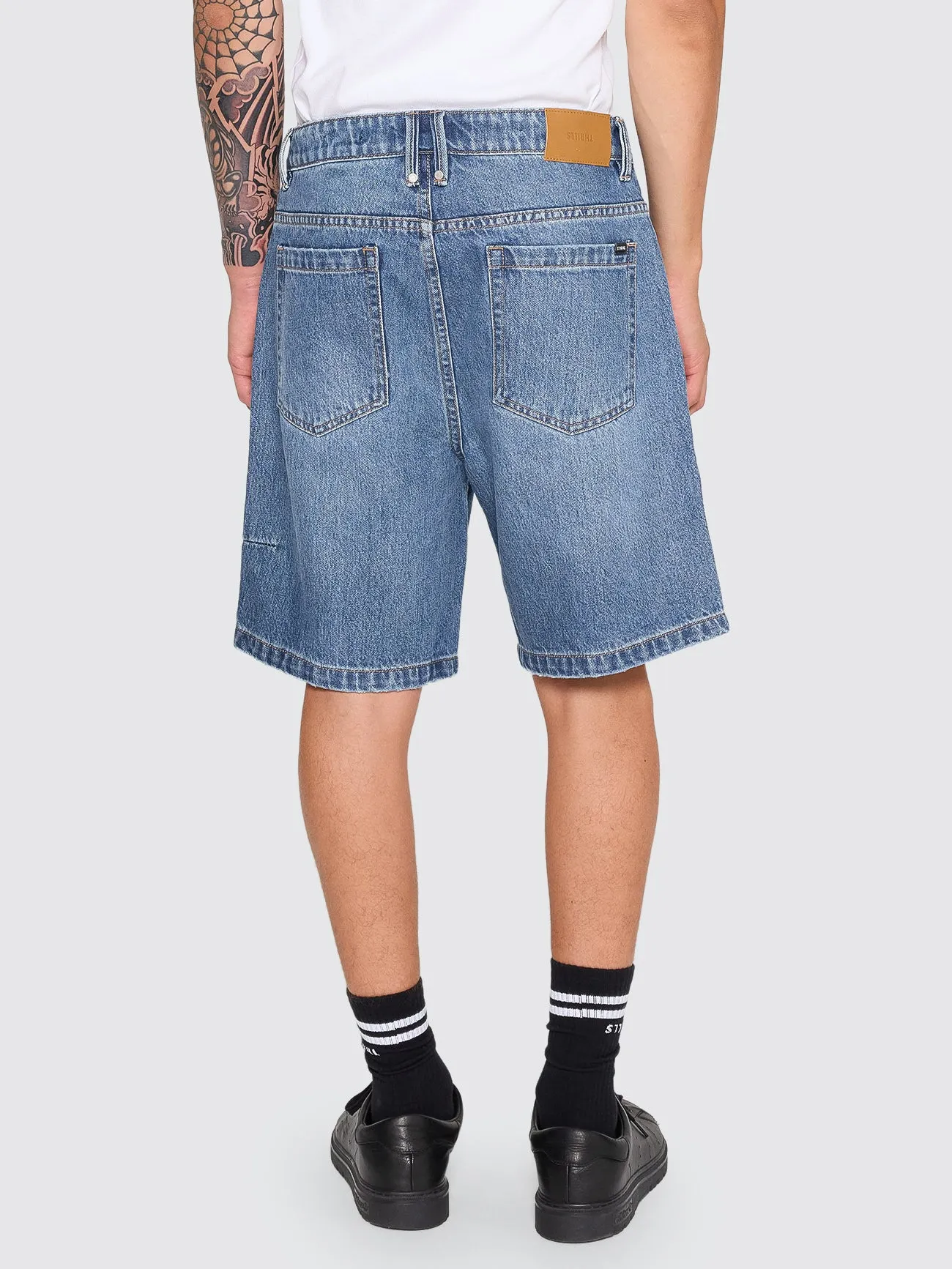 Slacker Relaxed Denim Short - Darker Dust Blue sold by Thrills product image thumbnail 2