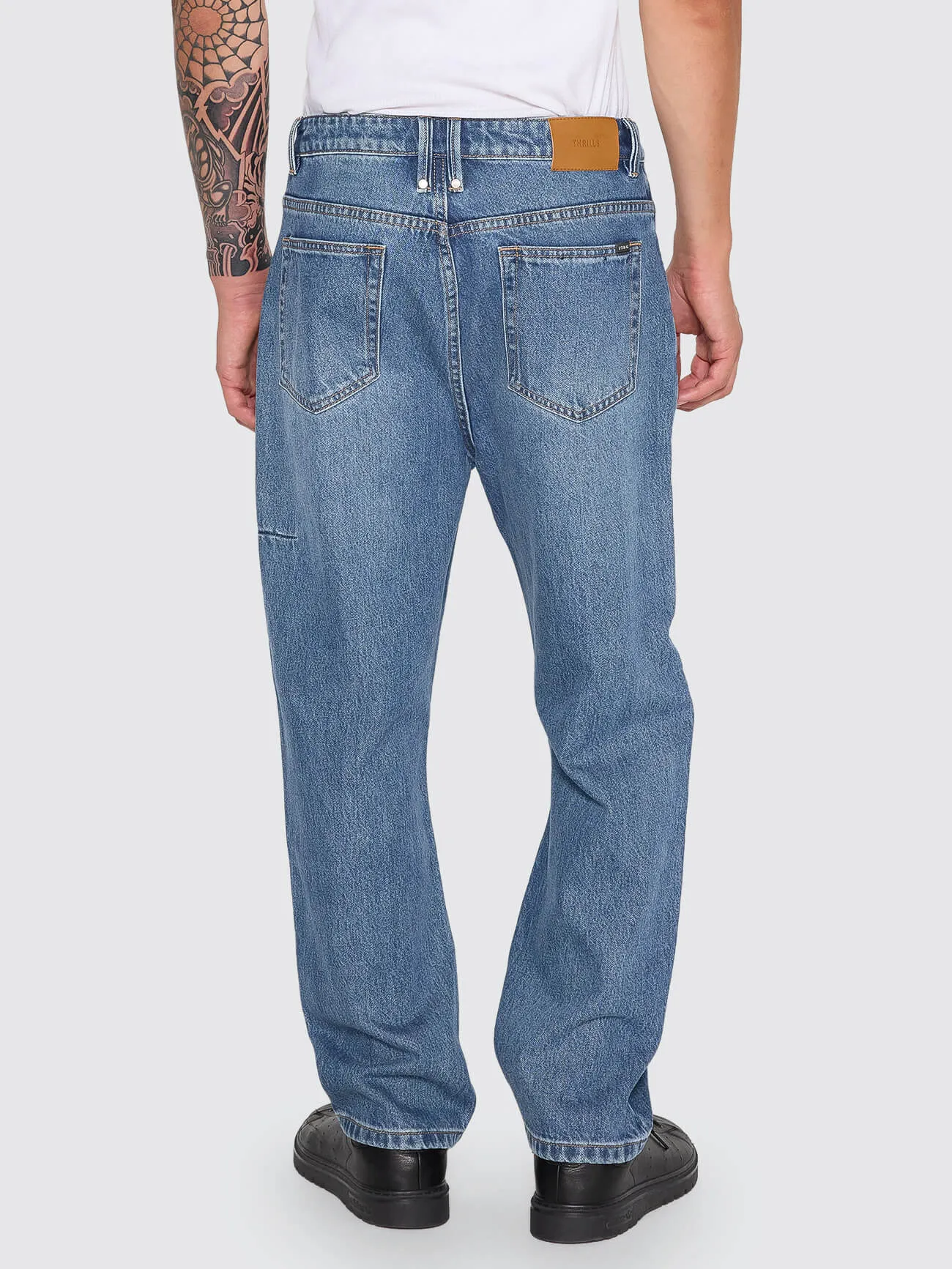 Slacker Relaxed Denim Jean - Darker Dust Blue sold by Thrills product image thumbnail 4
