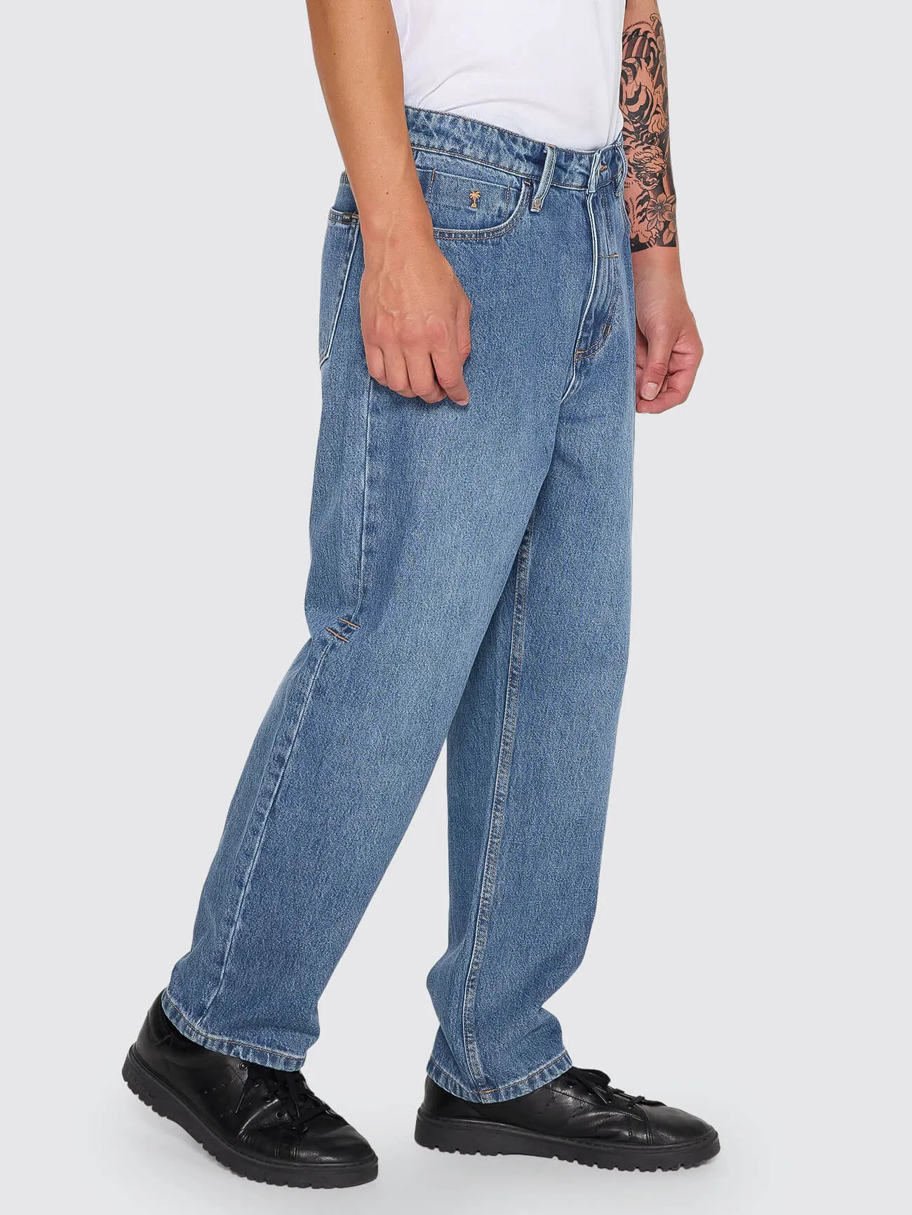 Slacker Relaxed Denim Jean - Darker Dust Blue sold by Thrills product image thumbnail 5