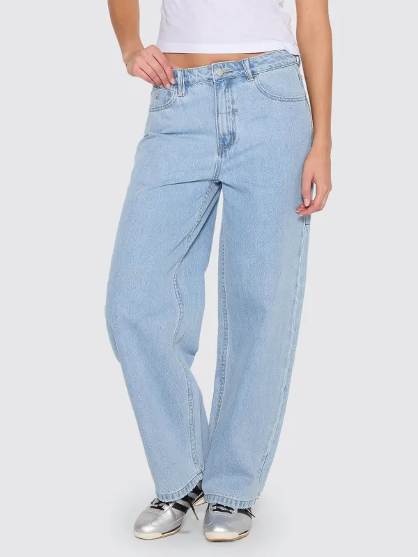 Tony Slouch Low Rise Big Baggy Jean - Ageless Blue made by Thrills