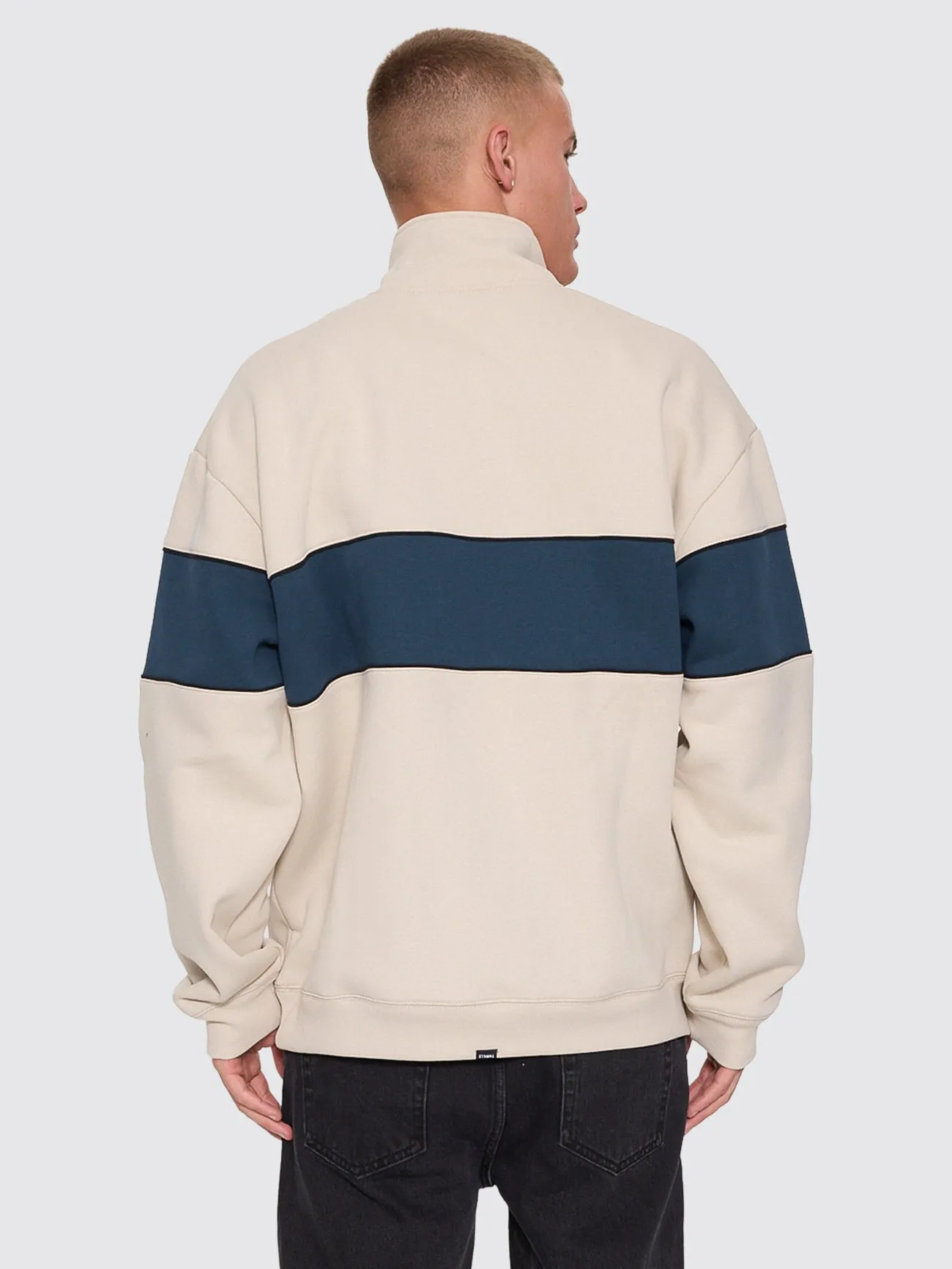 Between Chaos & Calm Quarter Zip Fleece - Oatmeal sold by Thrills product image thumbnail 4