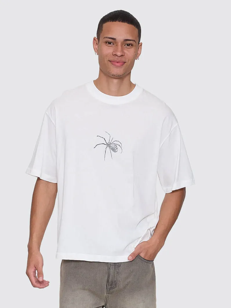 Deceitful Box Fit Oversize Cropped Tee - Dirty White sold by Thrills