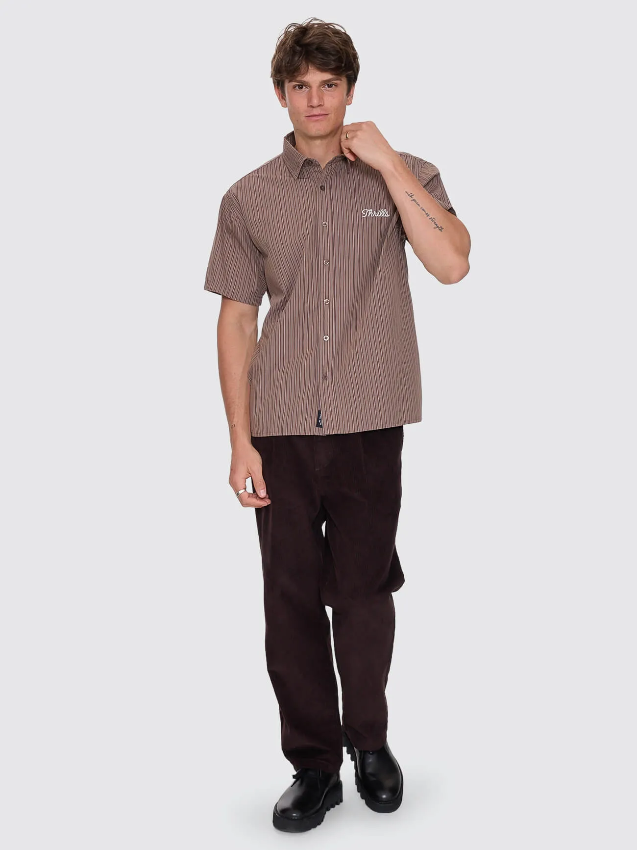 Deep In The Heart Of Byron Cropped Short Sleeve Shirt - Falcon sold by Thrills product image thumbnail 5