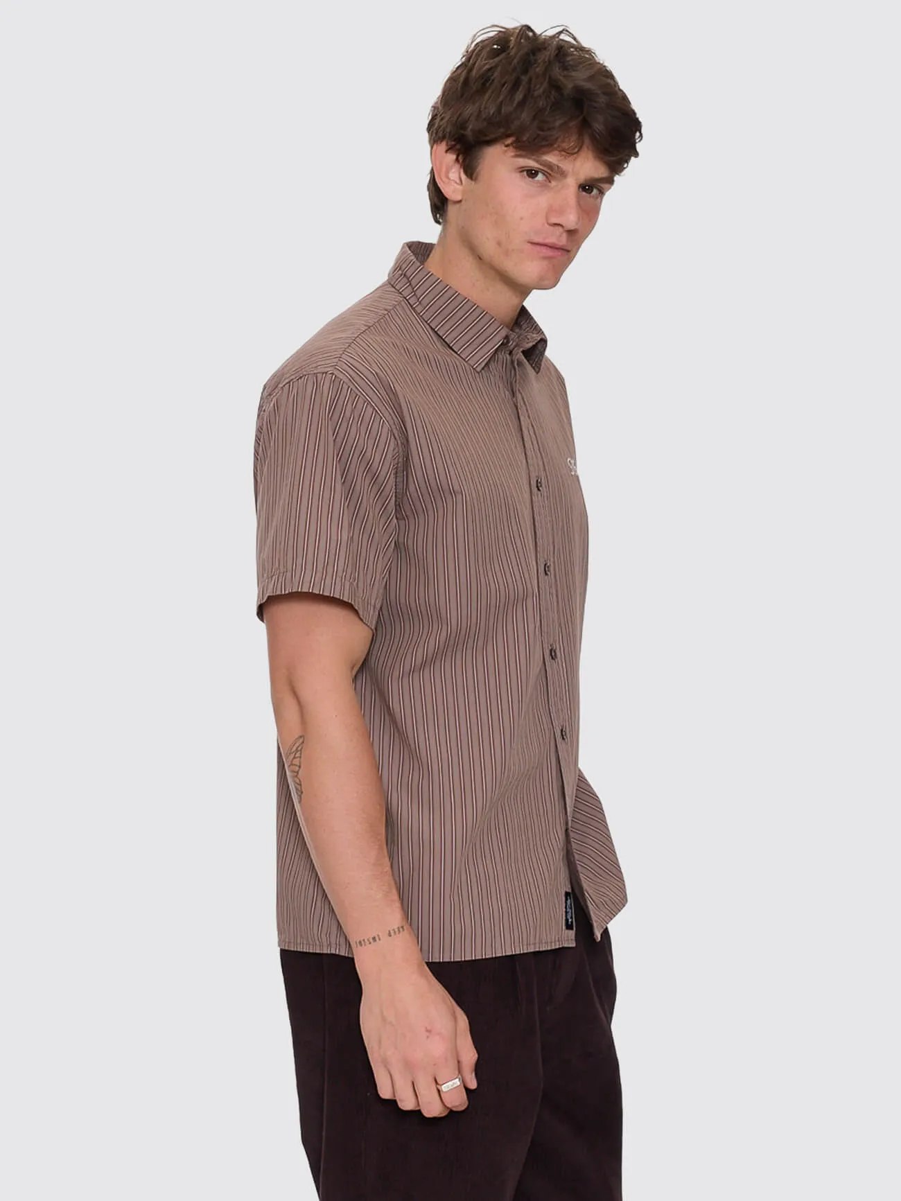 Deep In The Heart Of Byron Cropped Short Sleeve Shirt - Falcon sold by Thrills product image thumbnail 3