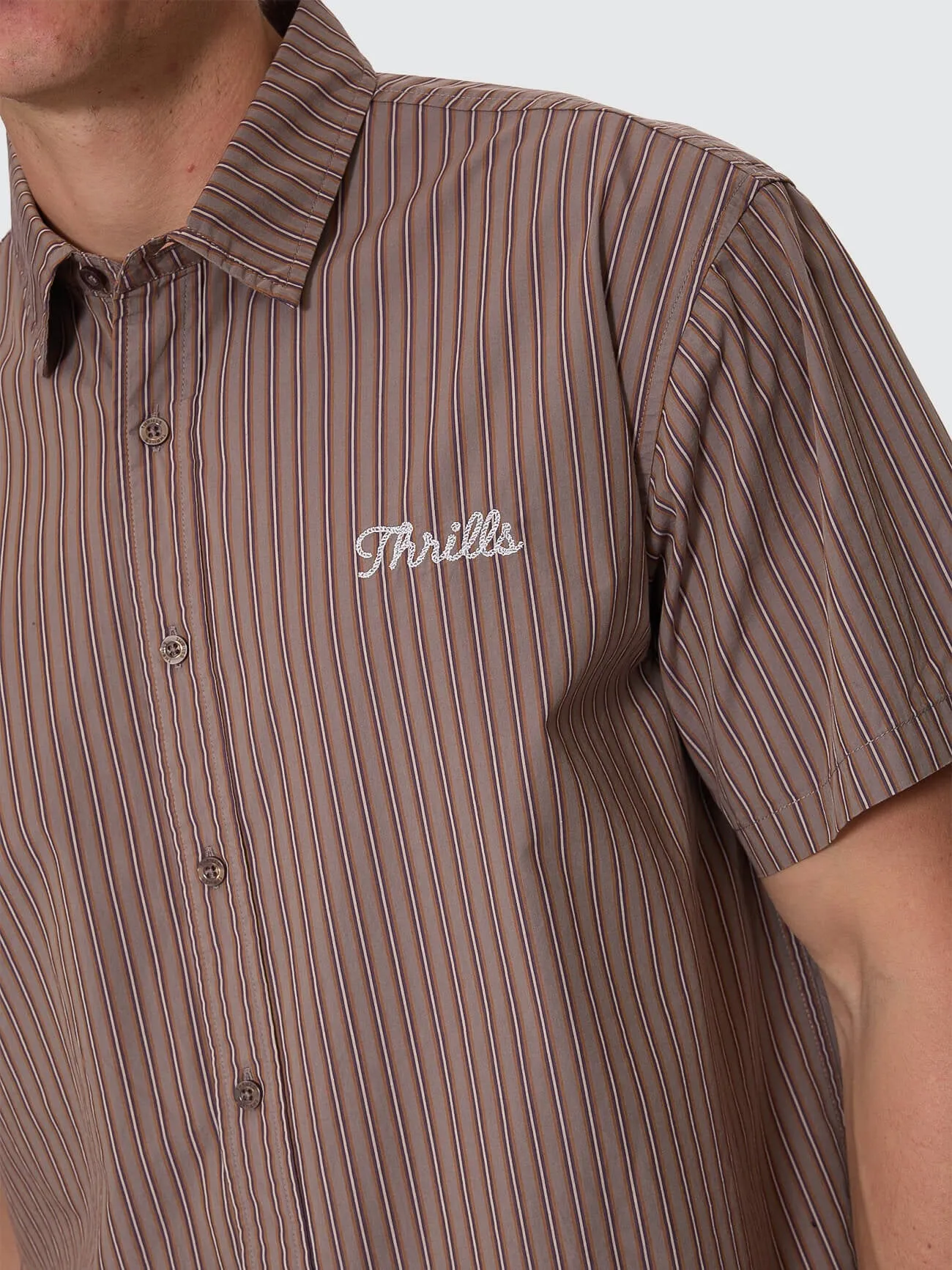 Deep In The Heart Of Byron Cropped Short Sleeve Shirt - Falcon sold by Thrills product image thumbnail 2