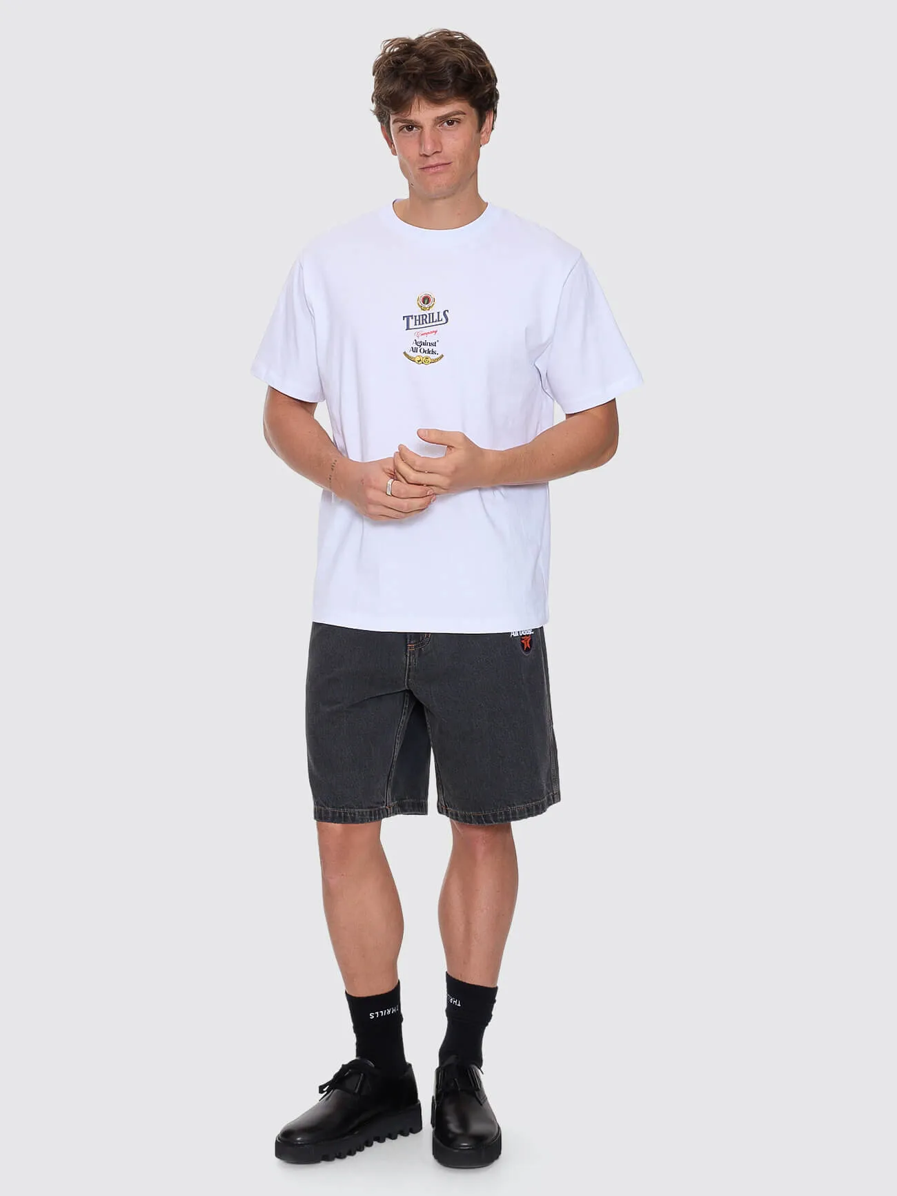 Against All Odds Merch Fit Tee - White sold by Thrills product image thumbnail 2