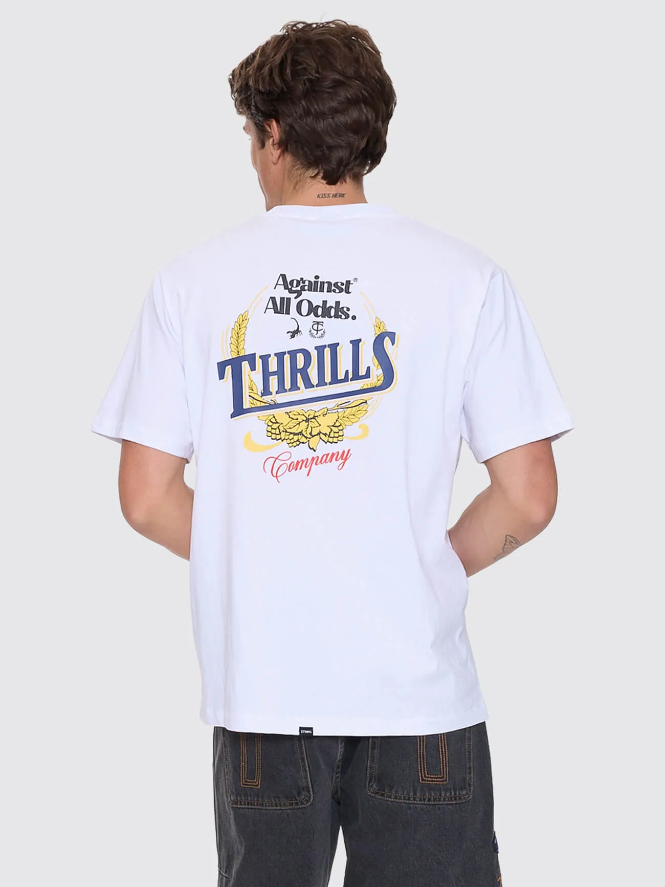 Against All Odds Merch Fit Tee - White sold by Thrills product image thumbnail 4