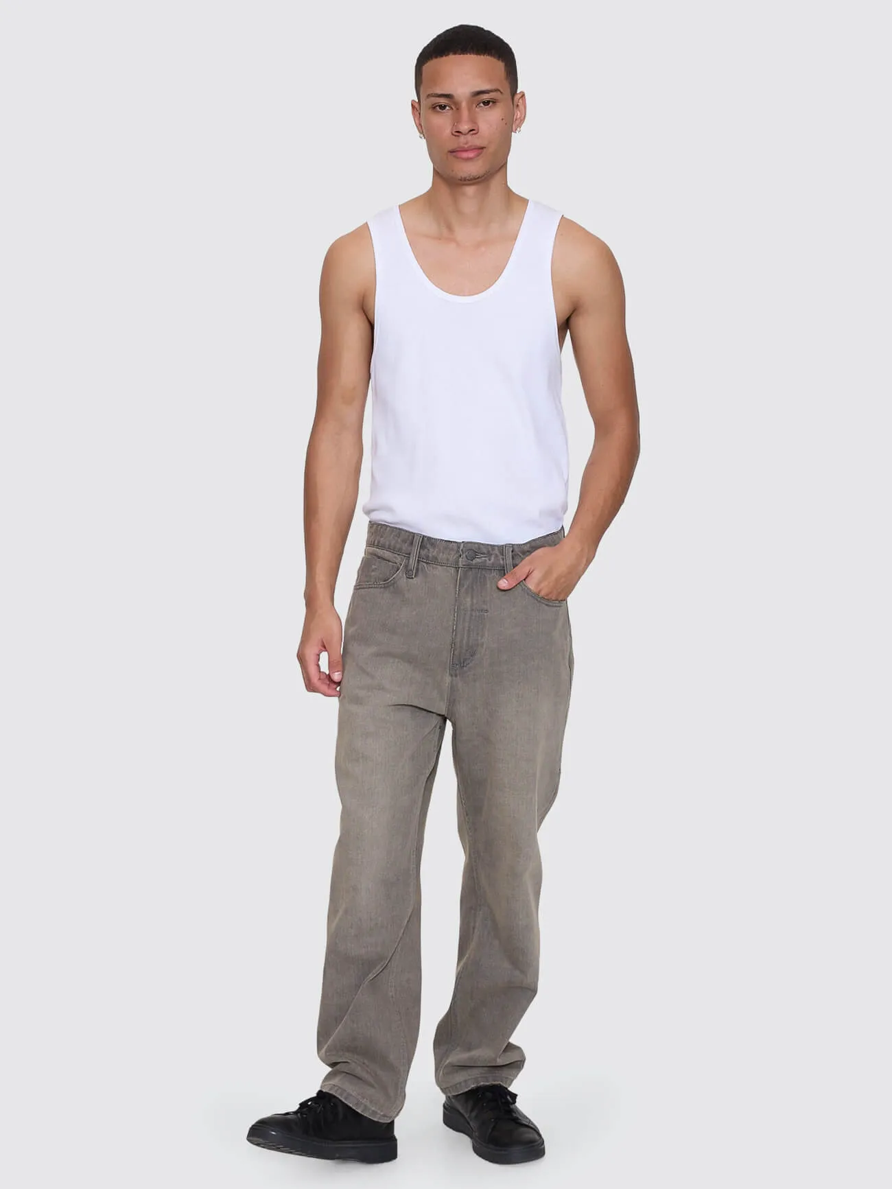 Slacker Relaxed Denim Jean - New Grey sold by Thrills