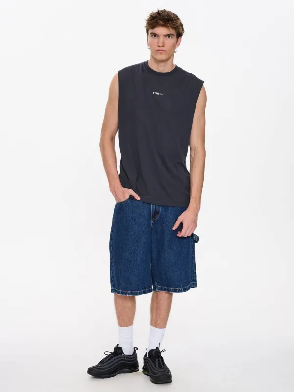 Minimal Thrills Merch Fit Muscle Tee - Slate sold by Thrills