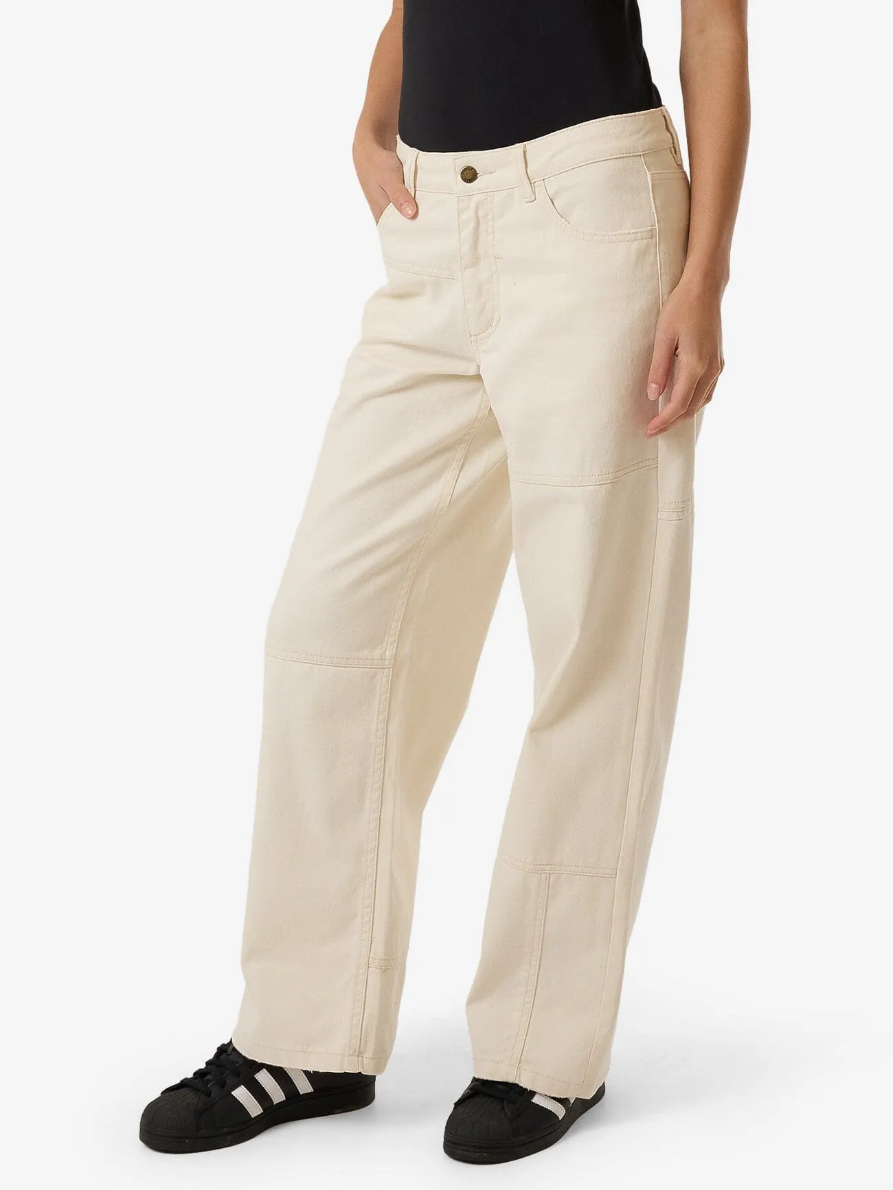 Billie Low Panelled Jean - Heritage White sold by Thrills product image thumbnail 4