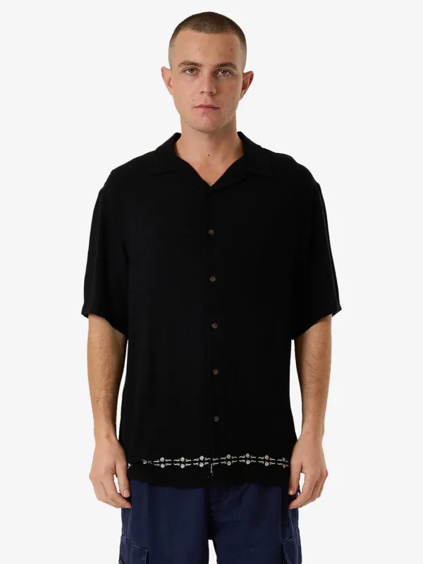 Be Adorned Bowling Shirt - Black sold by Thrills