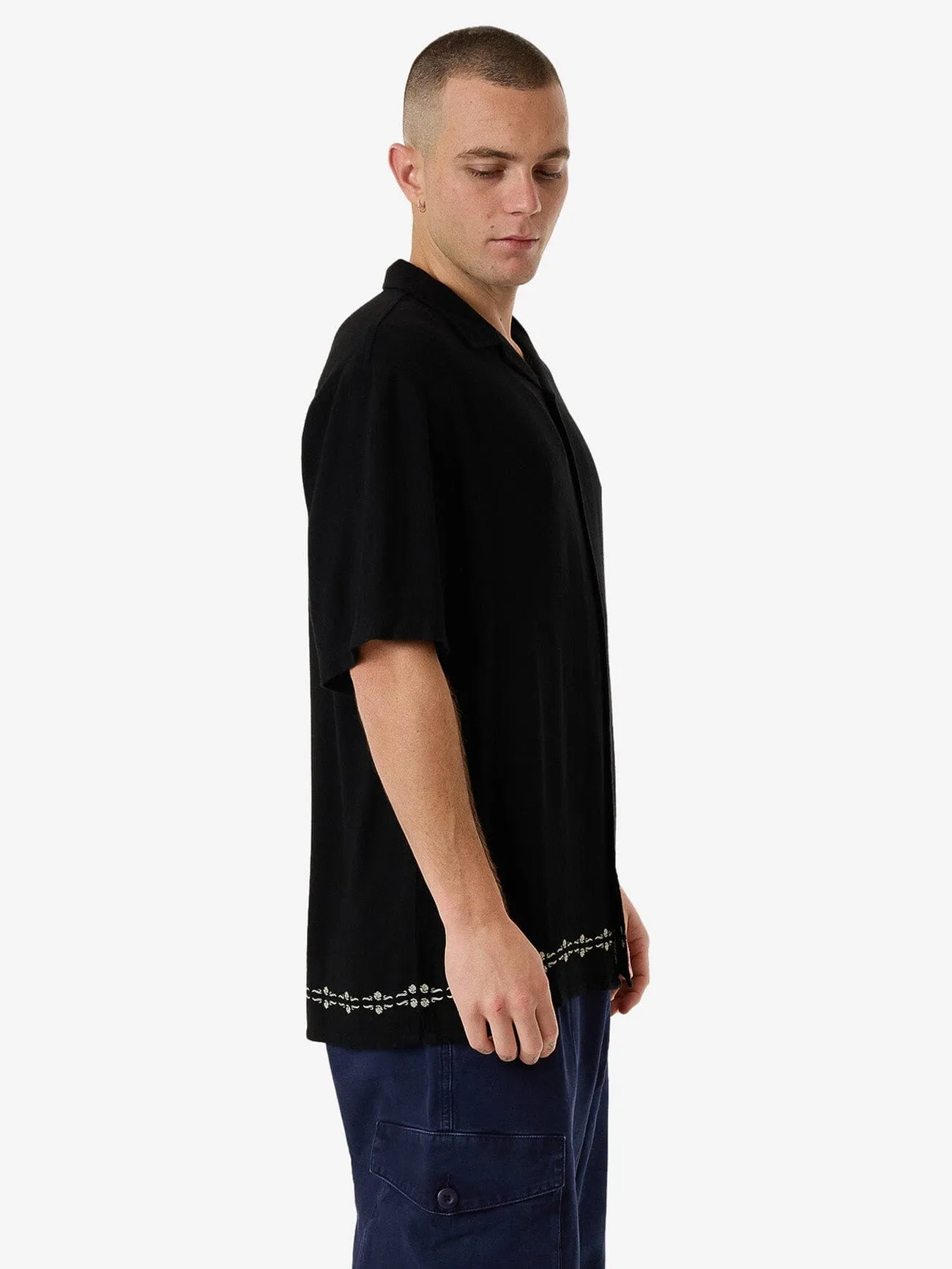Be Adorned Bowling Shirt - Black sold by Thrills product image thumbnail 4