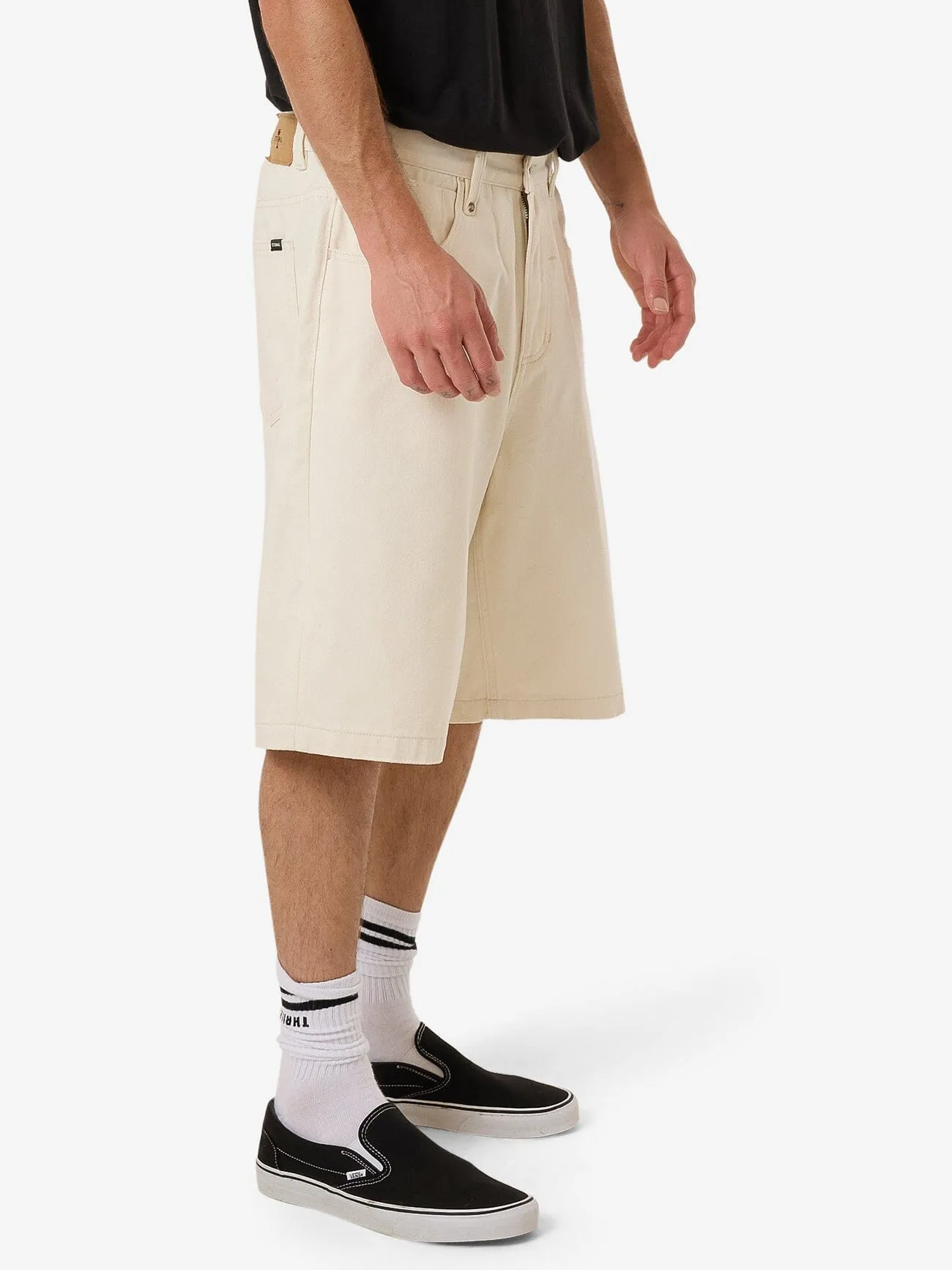 Big Slacker Denim Short - Heritage White sold by Thrills product image thumbnail 4