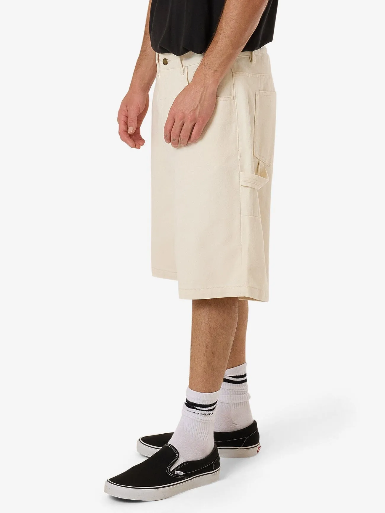 Big Slacker Denim Short - Heritage White sold by Thrills product image thumbnail 3