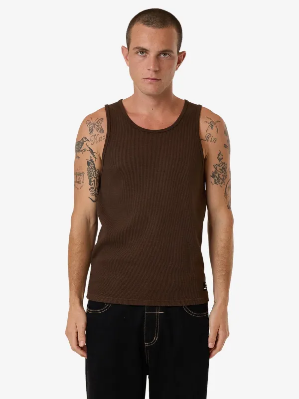 Arts & Industrial Waffle Tank - Postal Brown made by Thrills