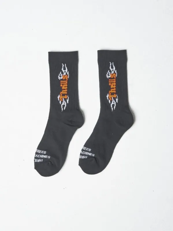 Strange Days Sock - Washed Black made by Thrills