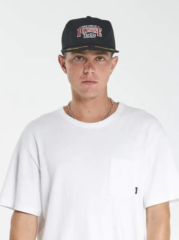 Speed Wreath 5 Panel Cap - Black sold by Thrills