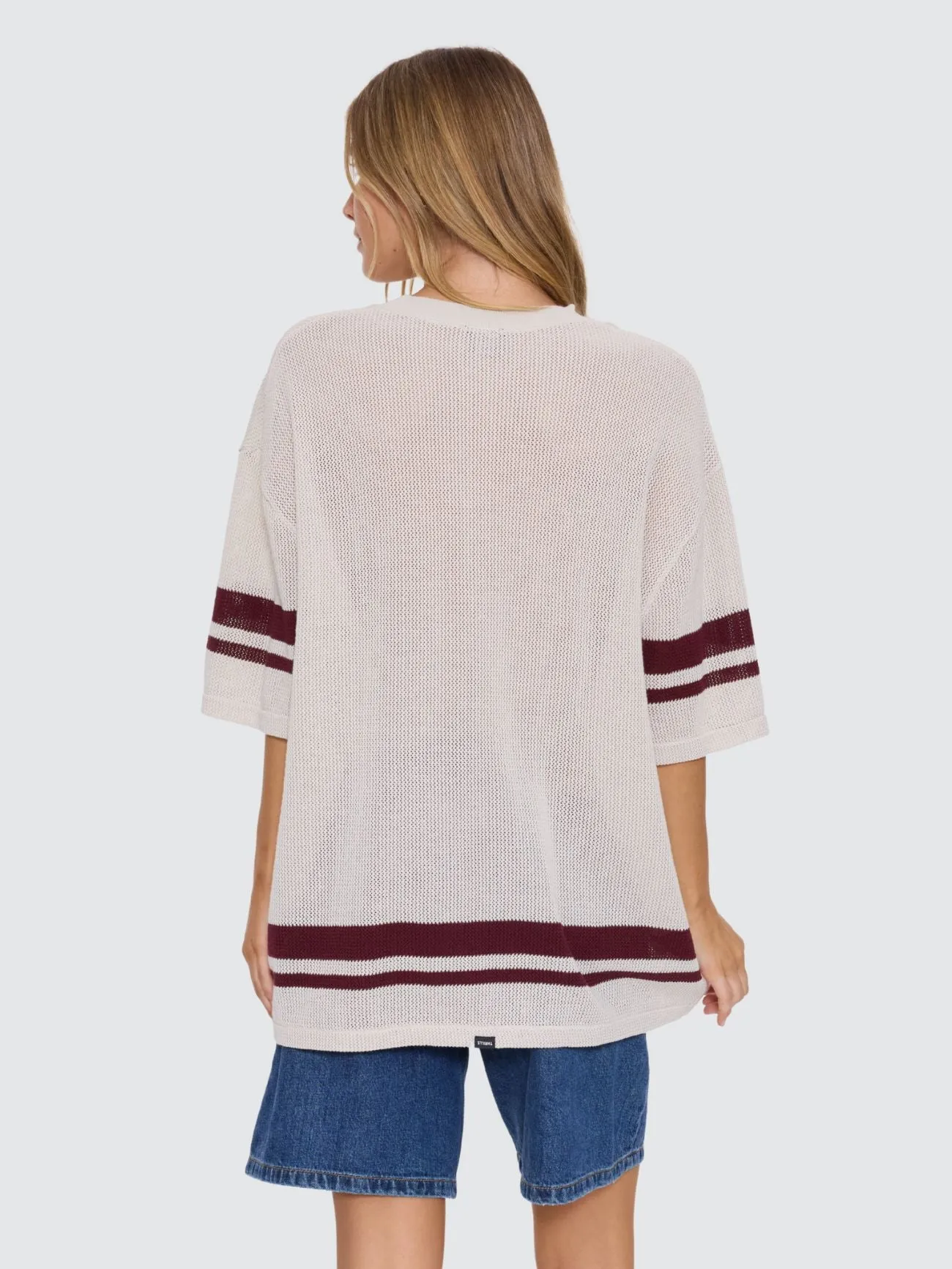 End Game Knit Oversized Tee - Off White sold by Thrills product image thumbnail 5