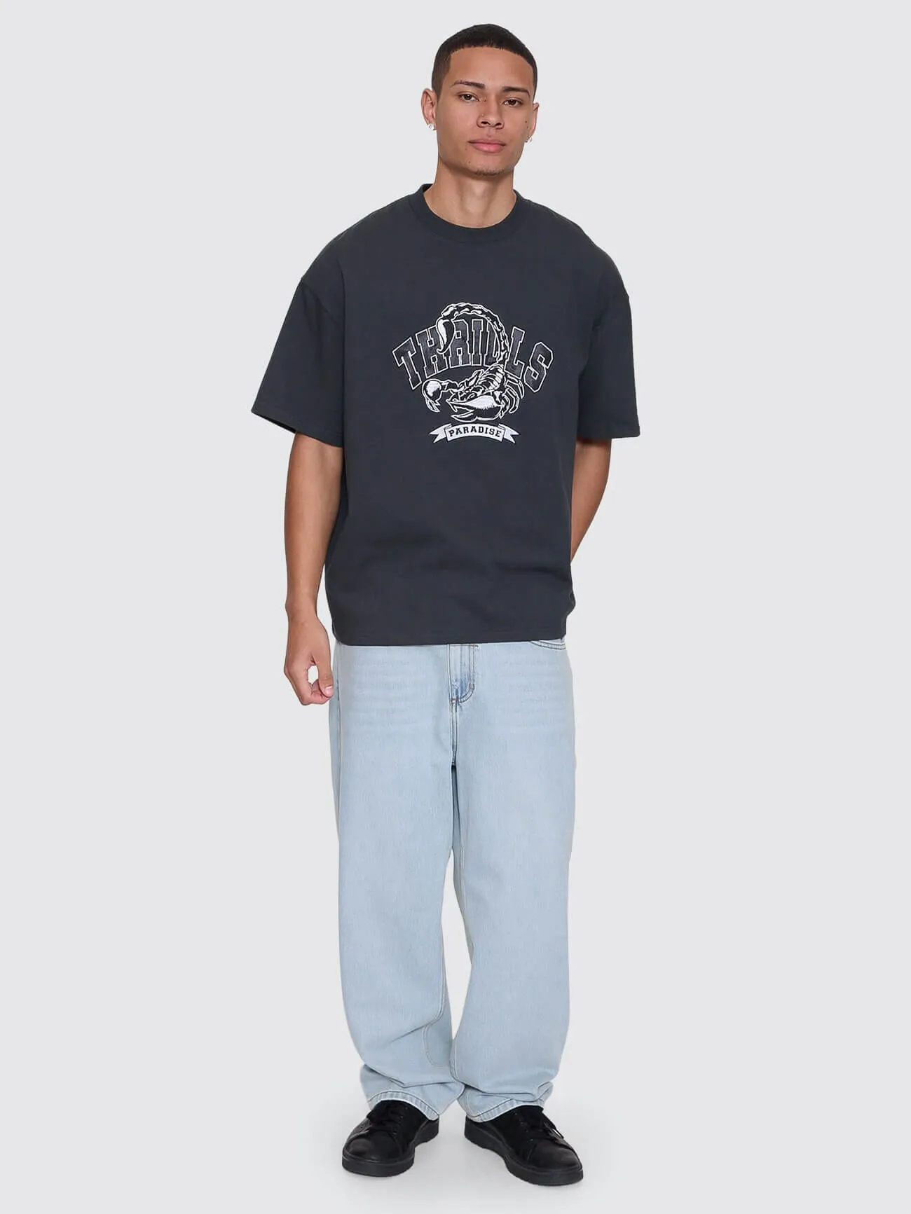 Sting Of Defeat Box Fit Oversize Tee - Carbon sold by Thrills product image thumbnail 3