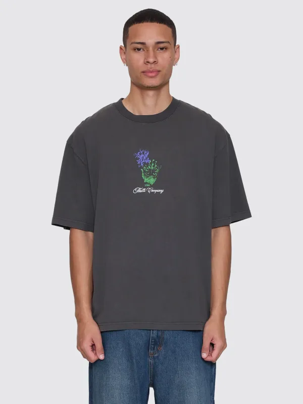 Reentry Box Fit Oversize Cropped Tee - Dark Merch Black made by Thrills