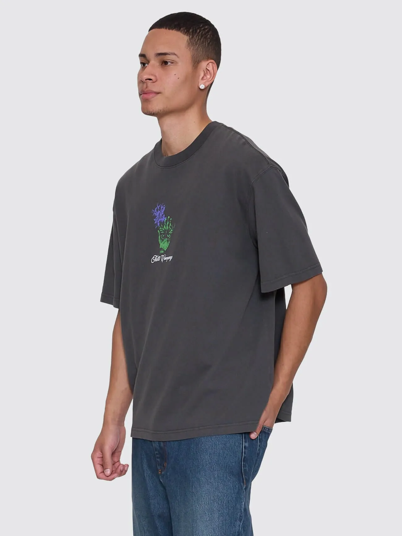 Reentry Box Fit Oversize Cropped Tee - Dark Merch Black sold by Thrills product image thumbnail 3
