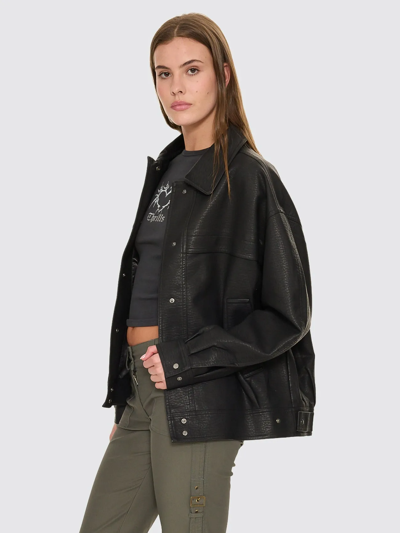 Stevie Jacket - Black sold by Thrills product image thumbnail 3