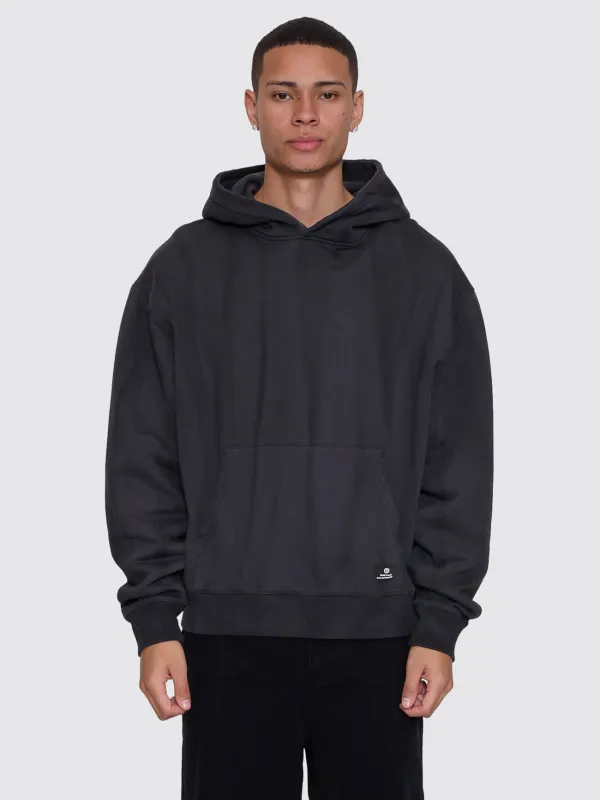 Arts & Industrial Slouch Pull On Cropped Hood - Sunfade Bleach Dark Charcoal made by Thrills