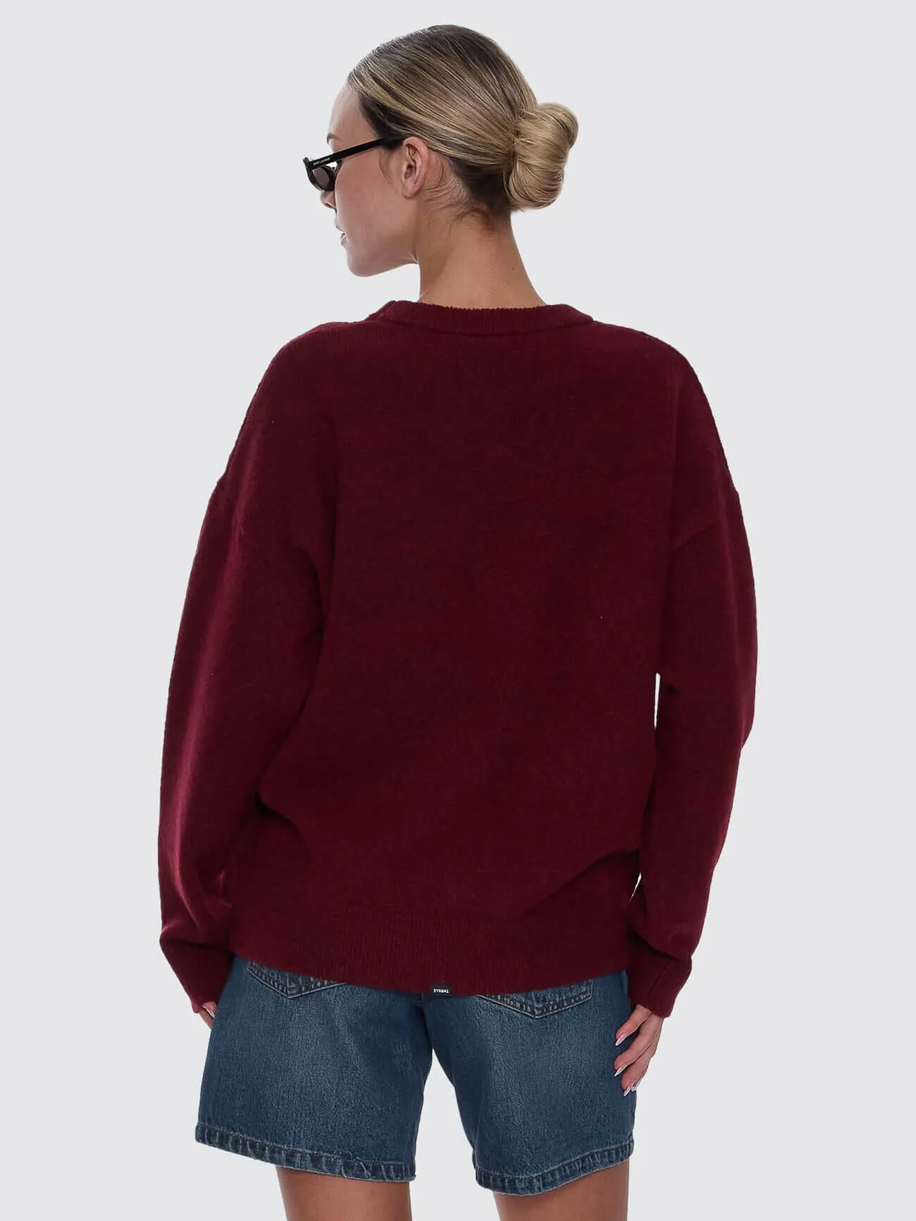 Bloodlines Knit Sweater - New Maroon sold by Thrills product image thumbnail 4