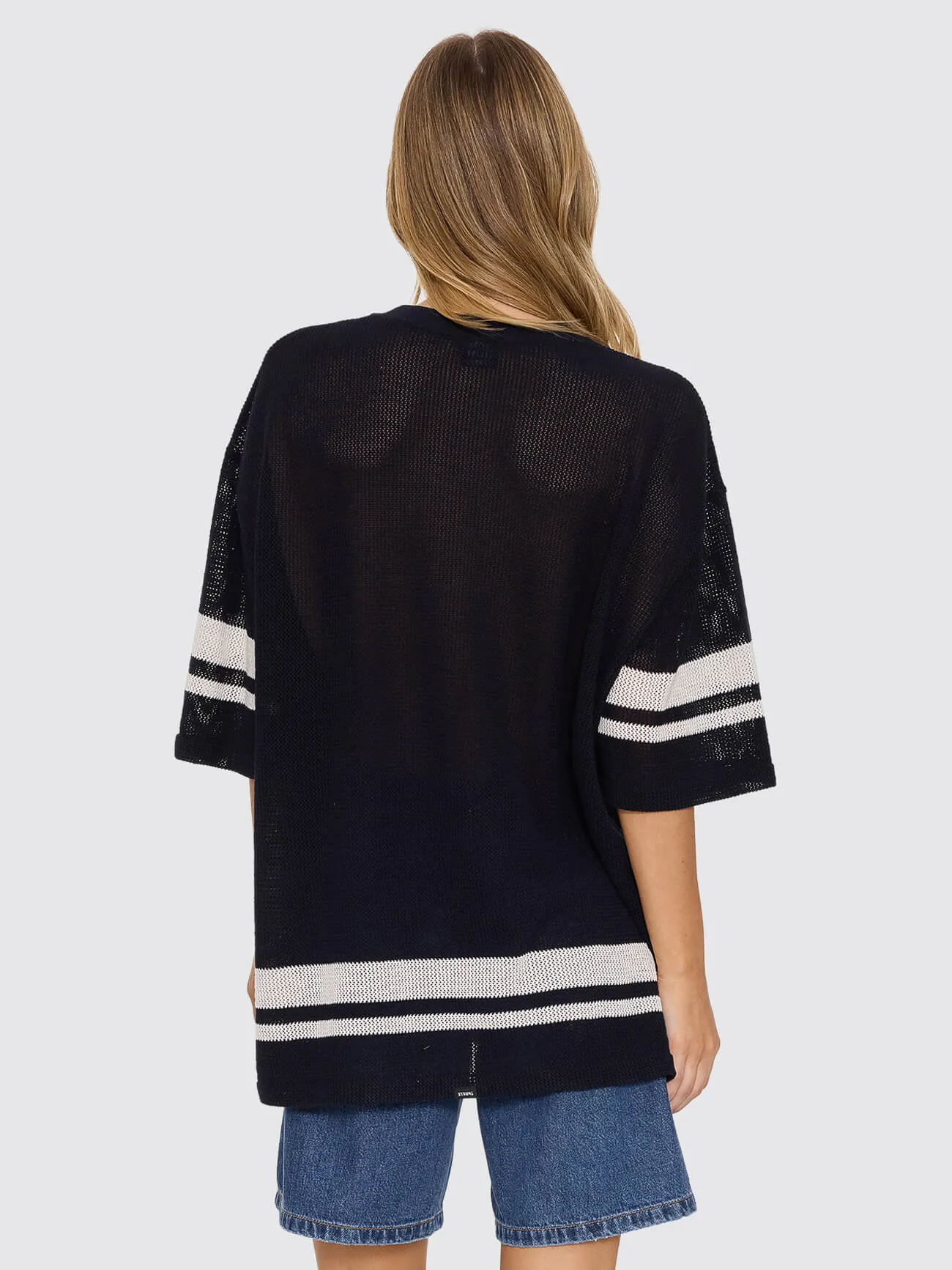 End Game Knit Oversized Tee - Washed Black sold by Thrills product image thumbnail 4