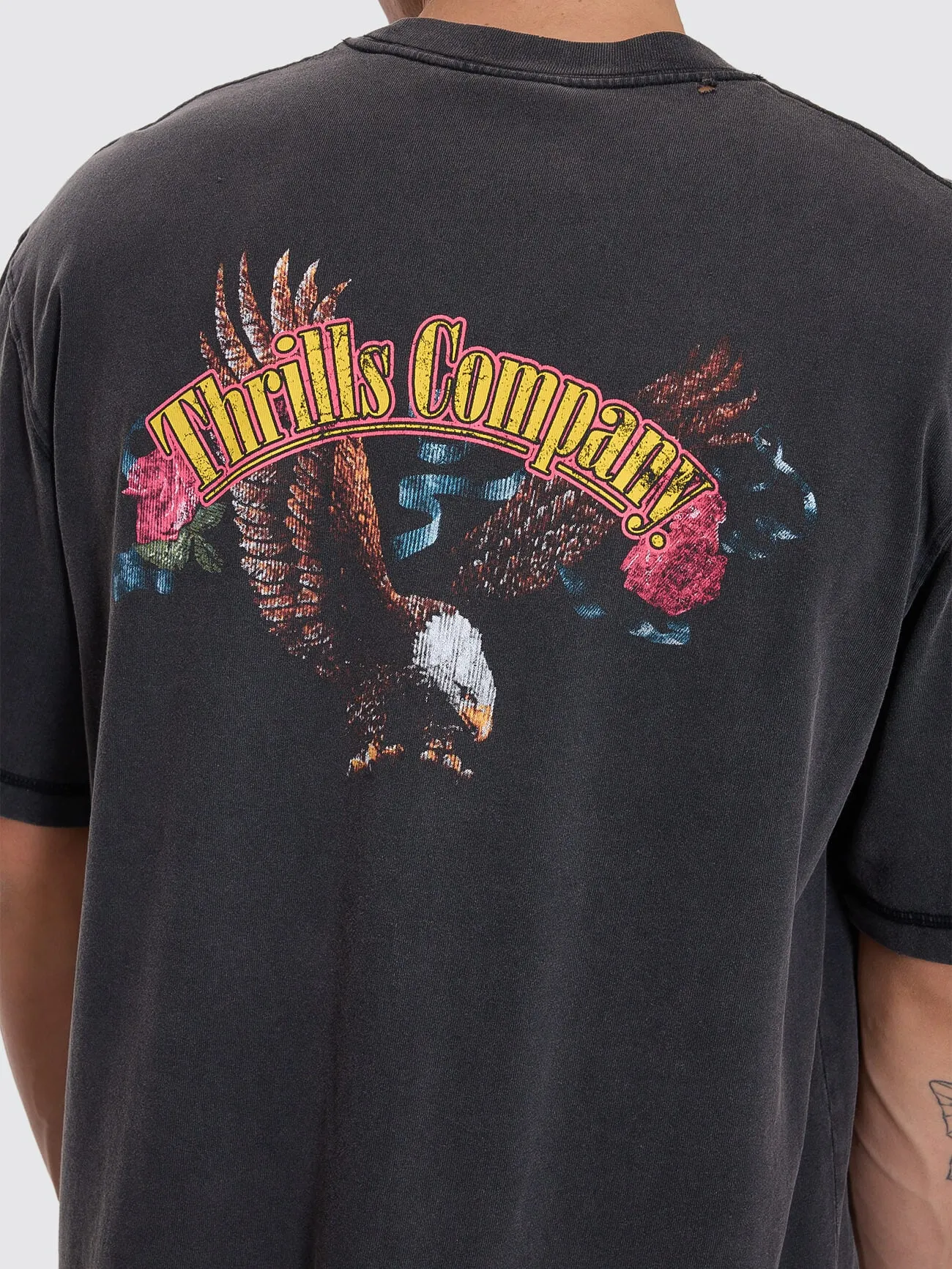Fury Box Fit Oversize Cropped Tee - Temple Grey sold by Thrills product image thumbnail 5