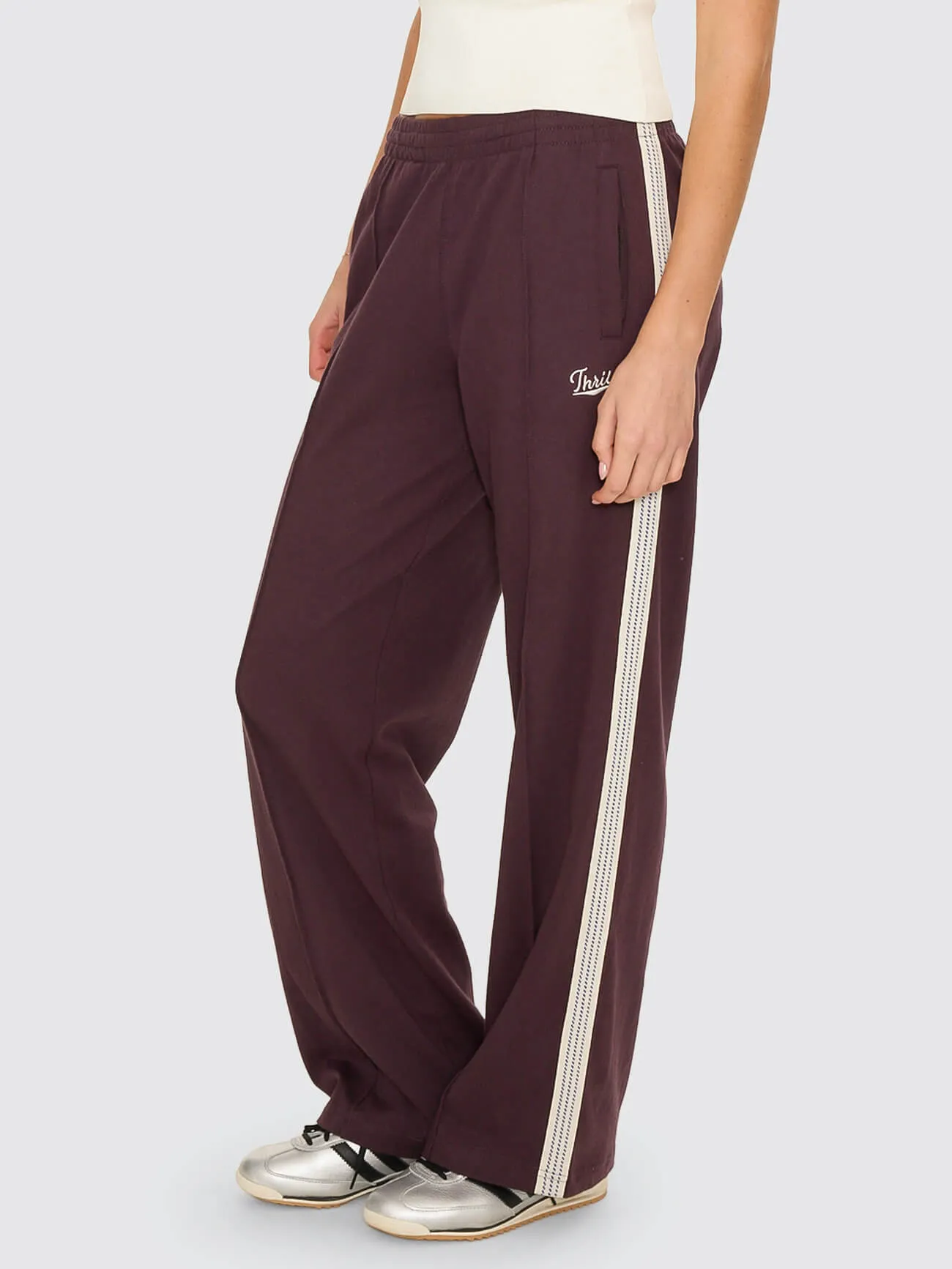 Off Track Pant - Aubergine sold by Thrills