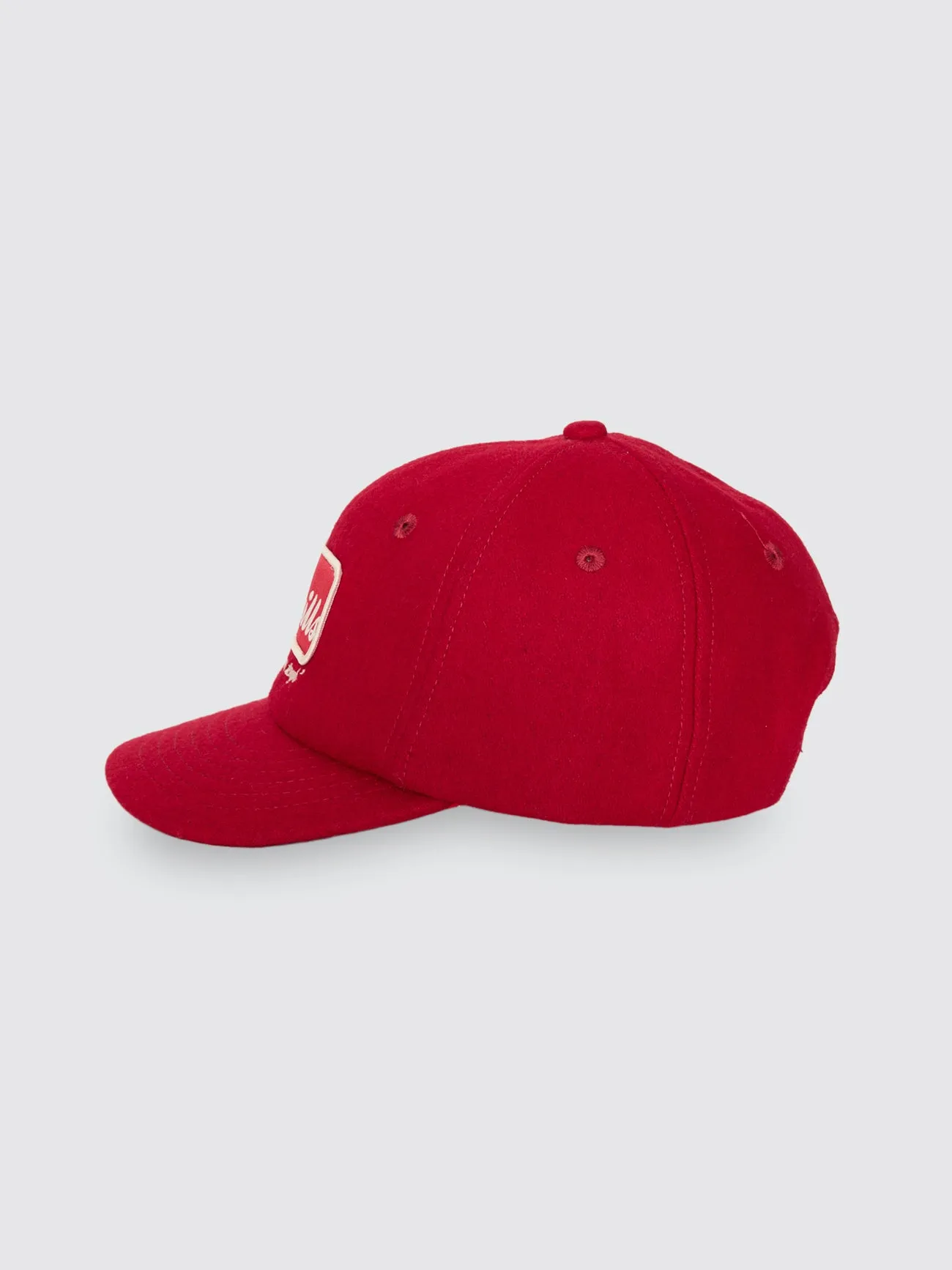 Make Em Tough 6 Panel Felt Cap - Racing Red sold by Thrills product image thumbnail 2
