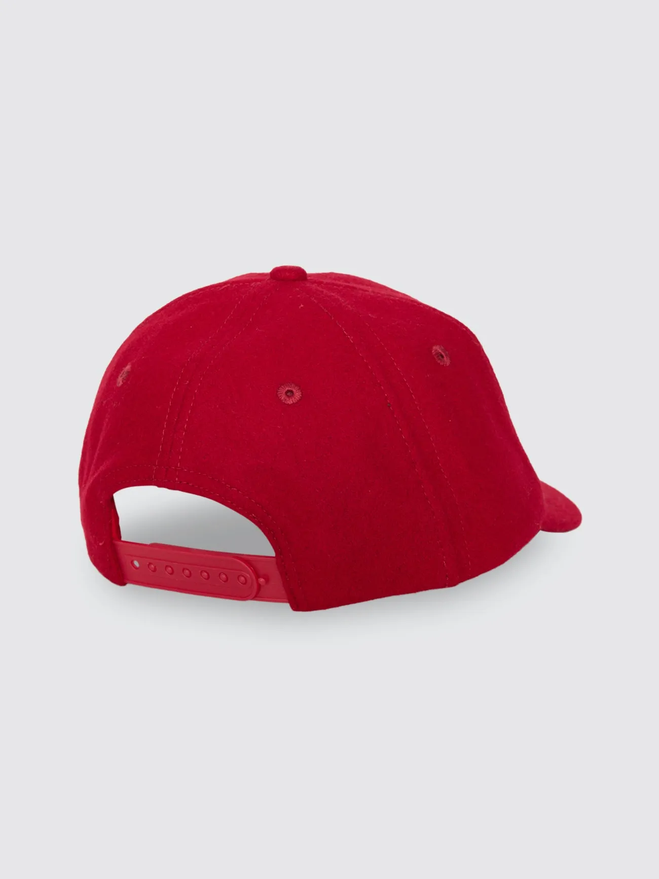 Make Em Tough 6 Panel Felt Cap - Racing Red sold by Thrills product image thumbnail 4