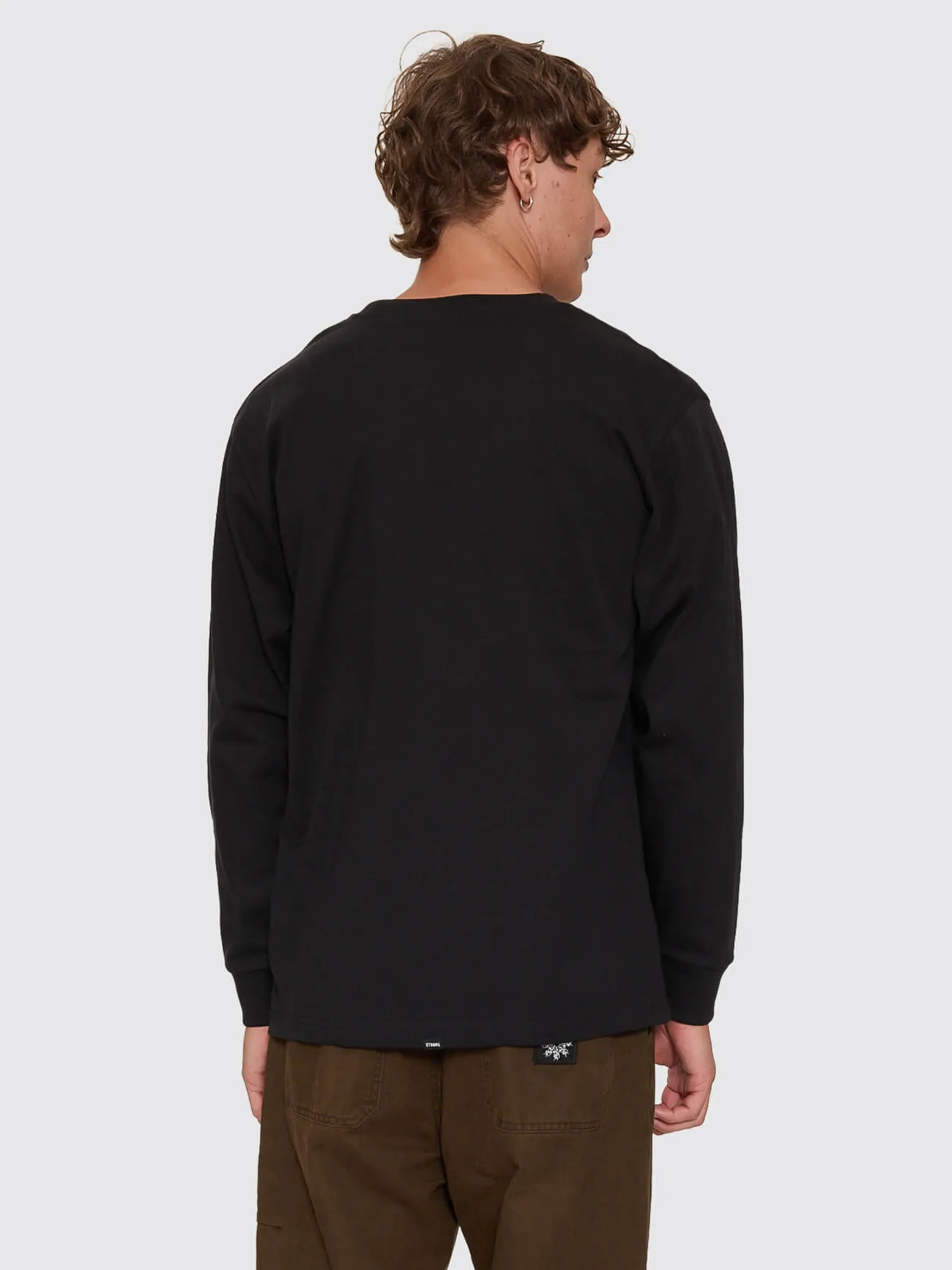 Thrills Military Oversize Long Sleeve Tee - Black sold by Thrills product image thumbnail 4