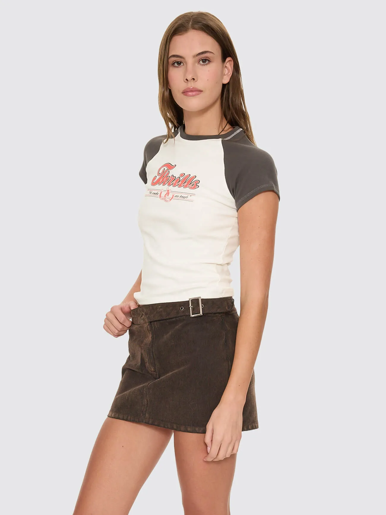 Make Em Tough Raglan Club Tee - Dirty White sold by Thrills product image thumbnail 3