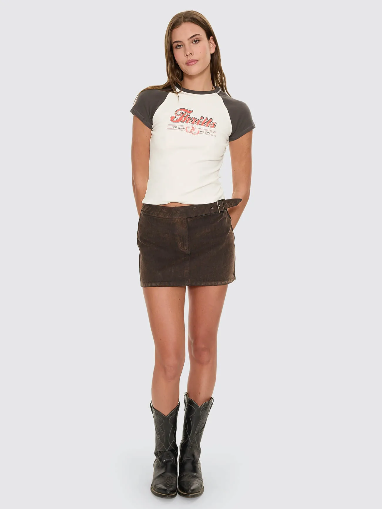 Make Em Tough Raglan Club Tee - Dirty White sold by Thrills product image thumbnail 5