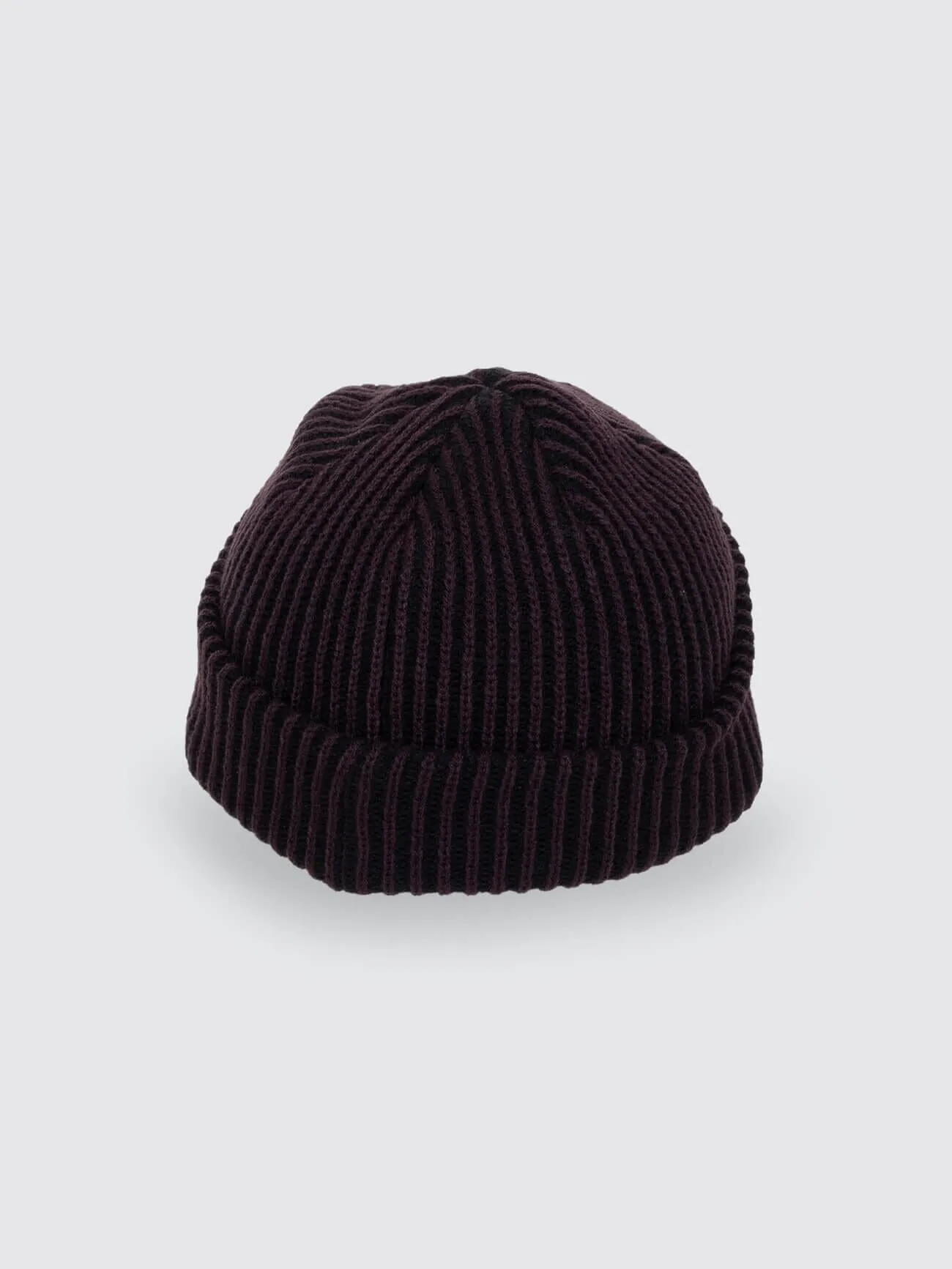 Thrills Classic Ribbed Beanie - Black Deep Plum sold by Thrills product image thumbnail 3