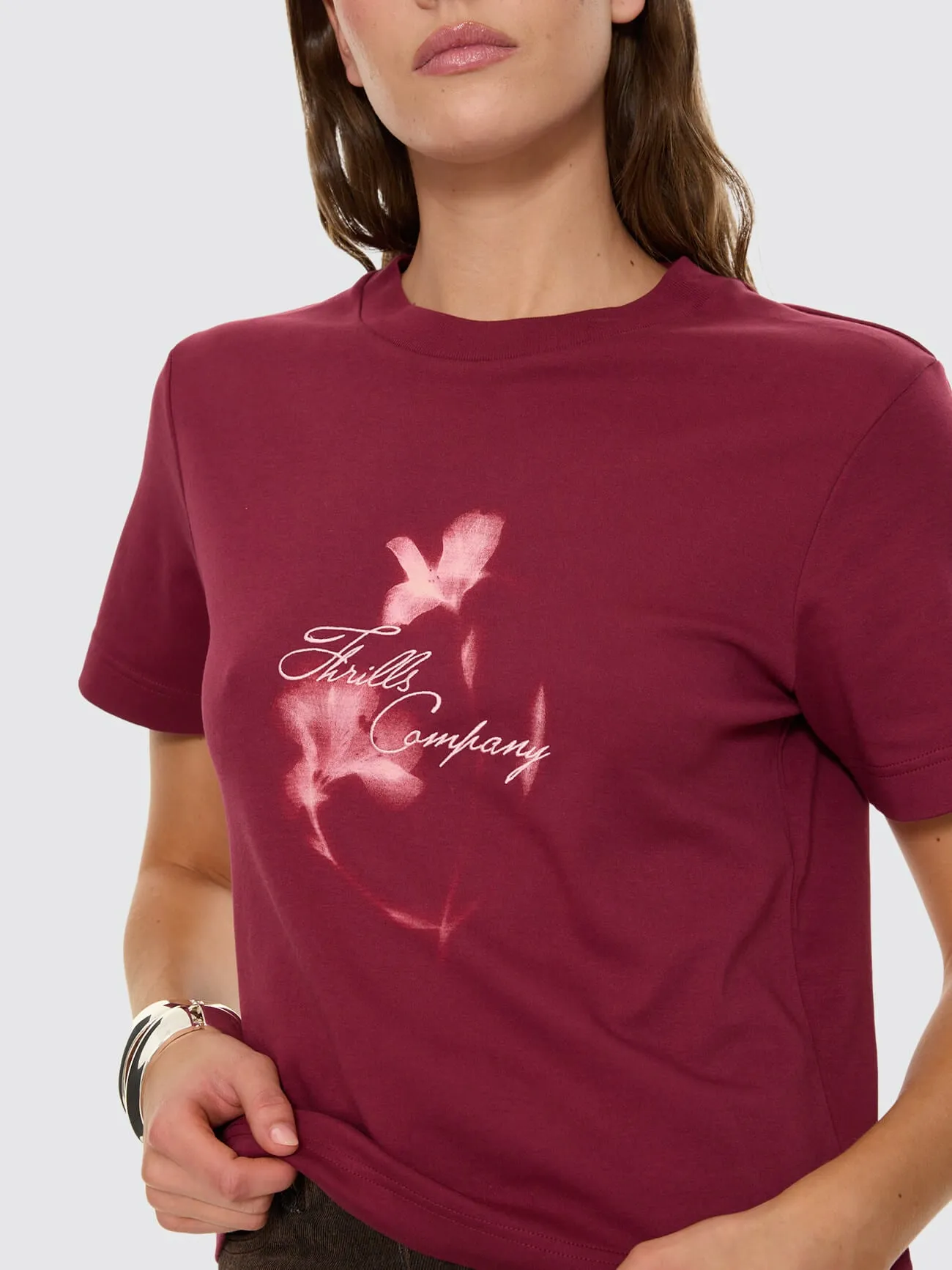 Nightbloom Essential Tee - Garnet Orchid sold by Thrills product image thumbnail 2