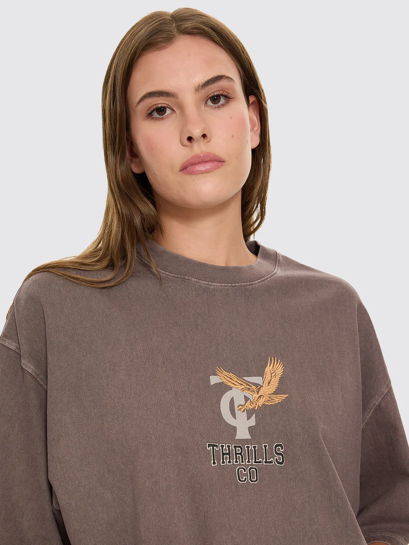 Take It Easy Oversized Tee - Clay Smoke sold by Thrills product image thumbnail 2