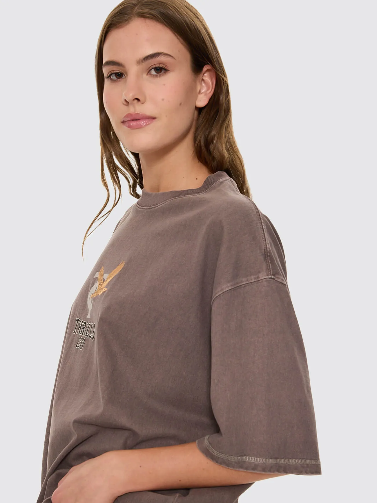 Take It Easy Oversized Tee - Clay Smoke sold by Thrills product image thumbnail 5