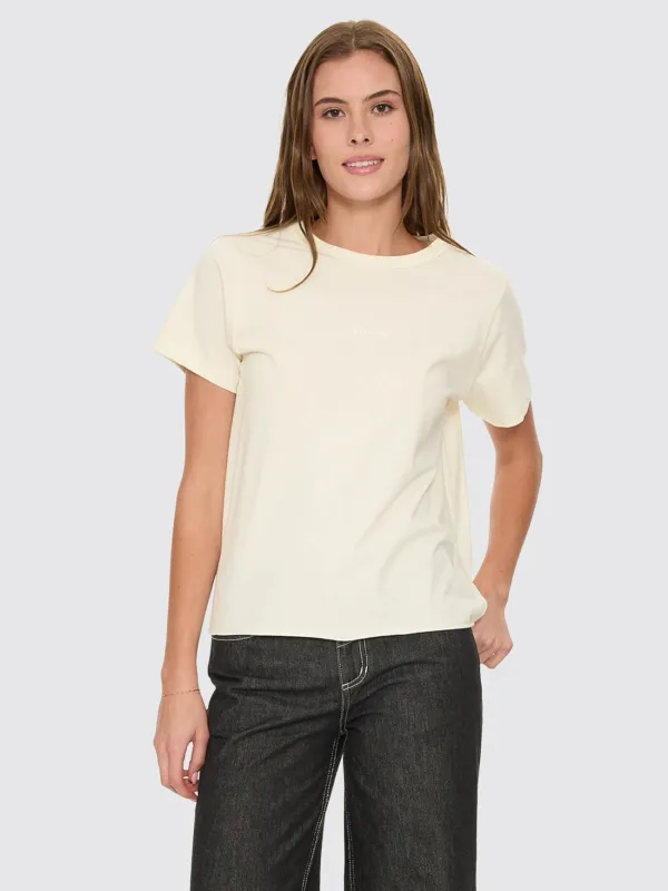 Minimal Thrills Relaxed Tee - Butter Cream made by Thrills