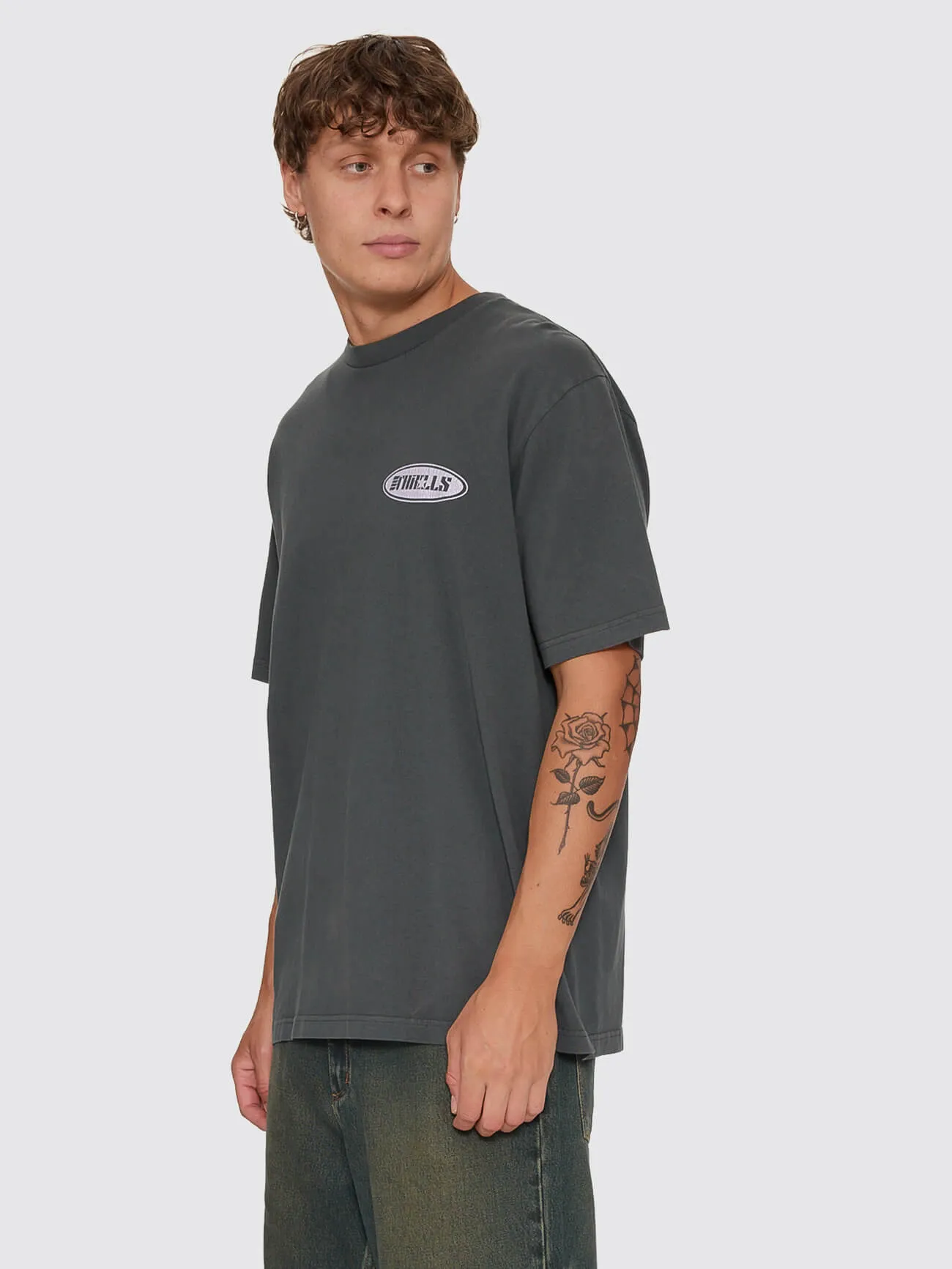 Odyssey Core Oversize Tee - Carbon sold by Thrills product image thumbnail 4