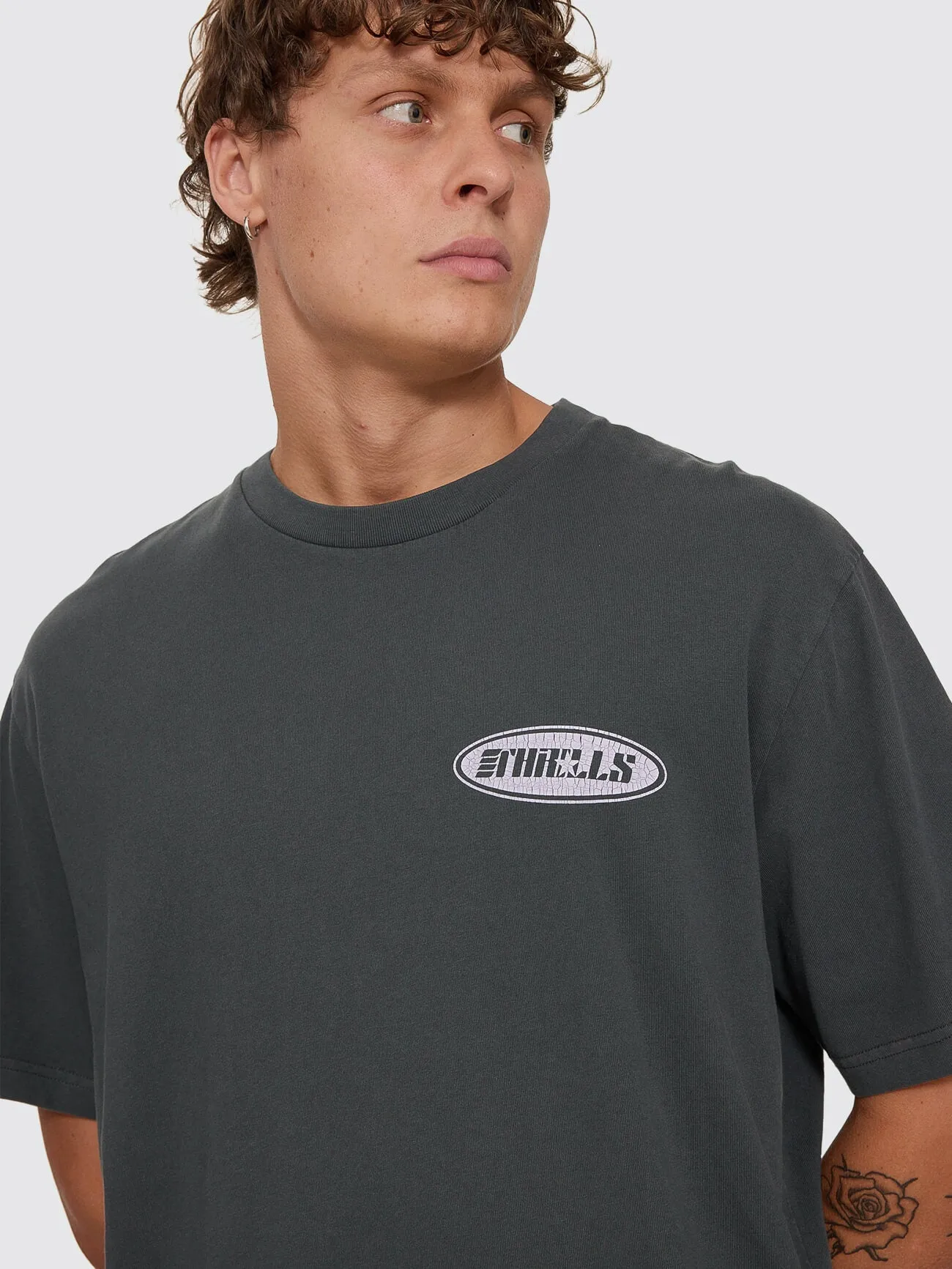 Odyssey Core Oversize Tee - Carbon sold by Thrills product image thumbnail 2