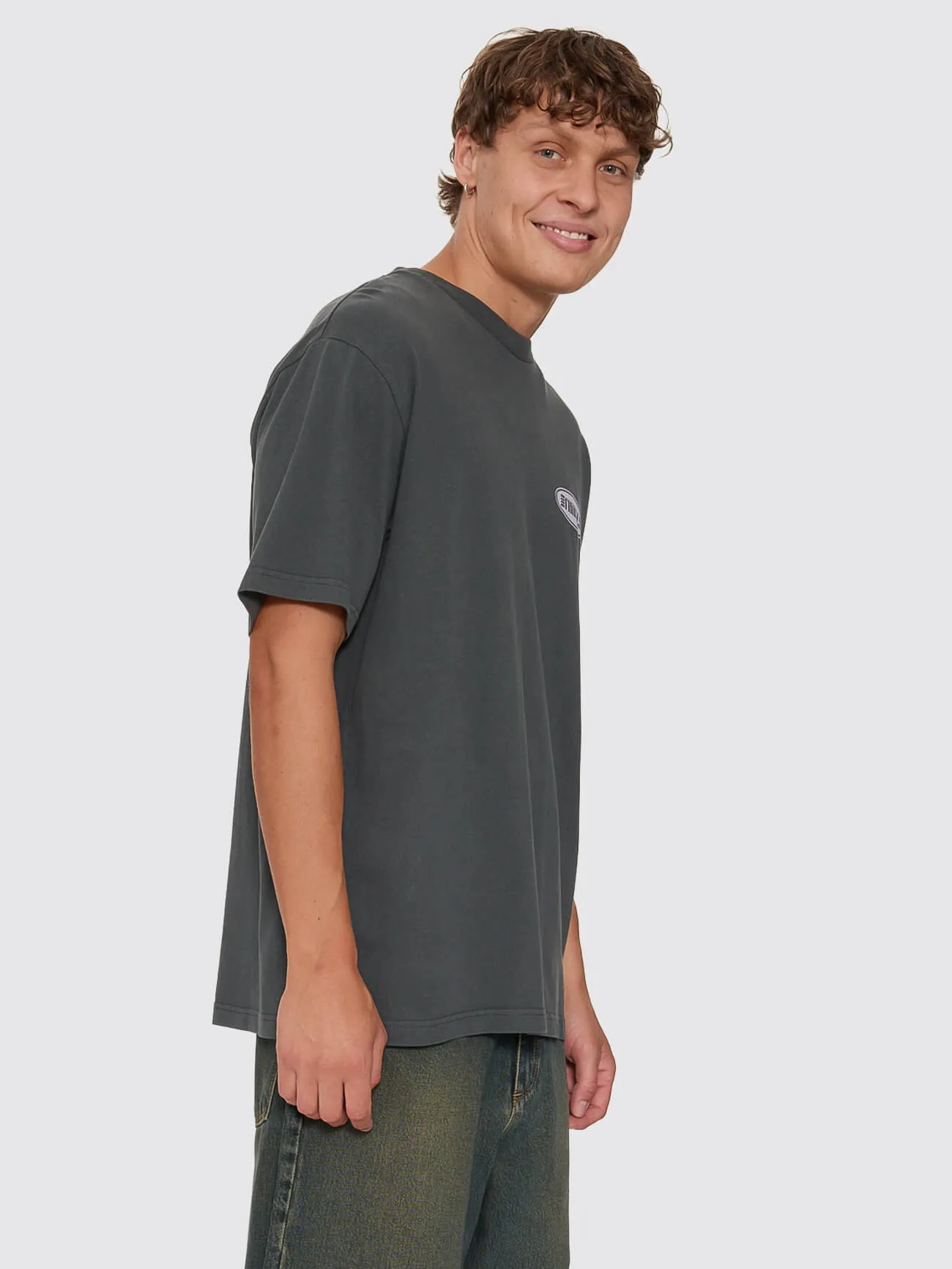 Odyssey Core Oversize Tee - Carbon sold by Thrills product image thumbnail 5